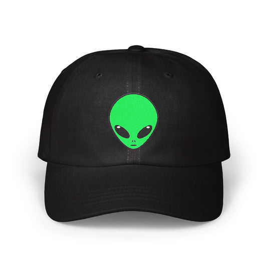 Alien Face Black Baseball Cap Adjustable Hat product type