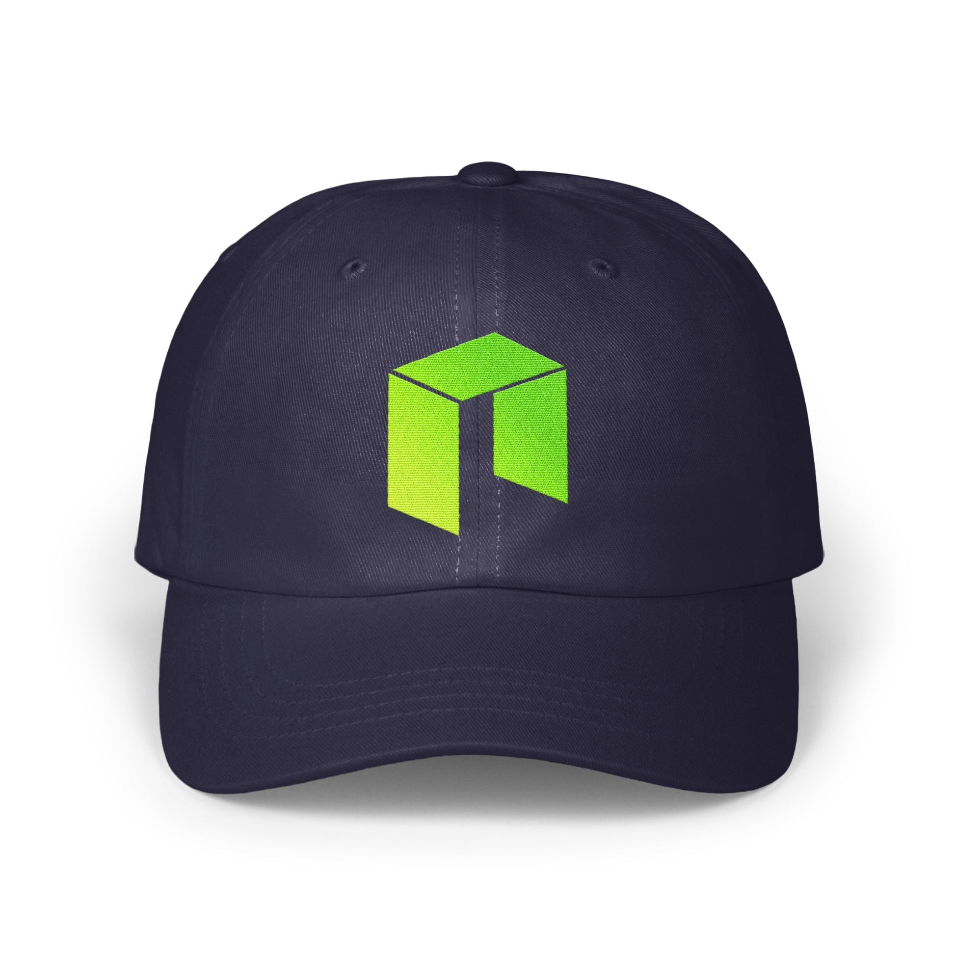 Stylish Black Hat with Green Cube Design Hat Product