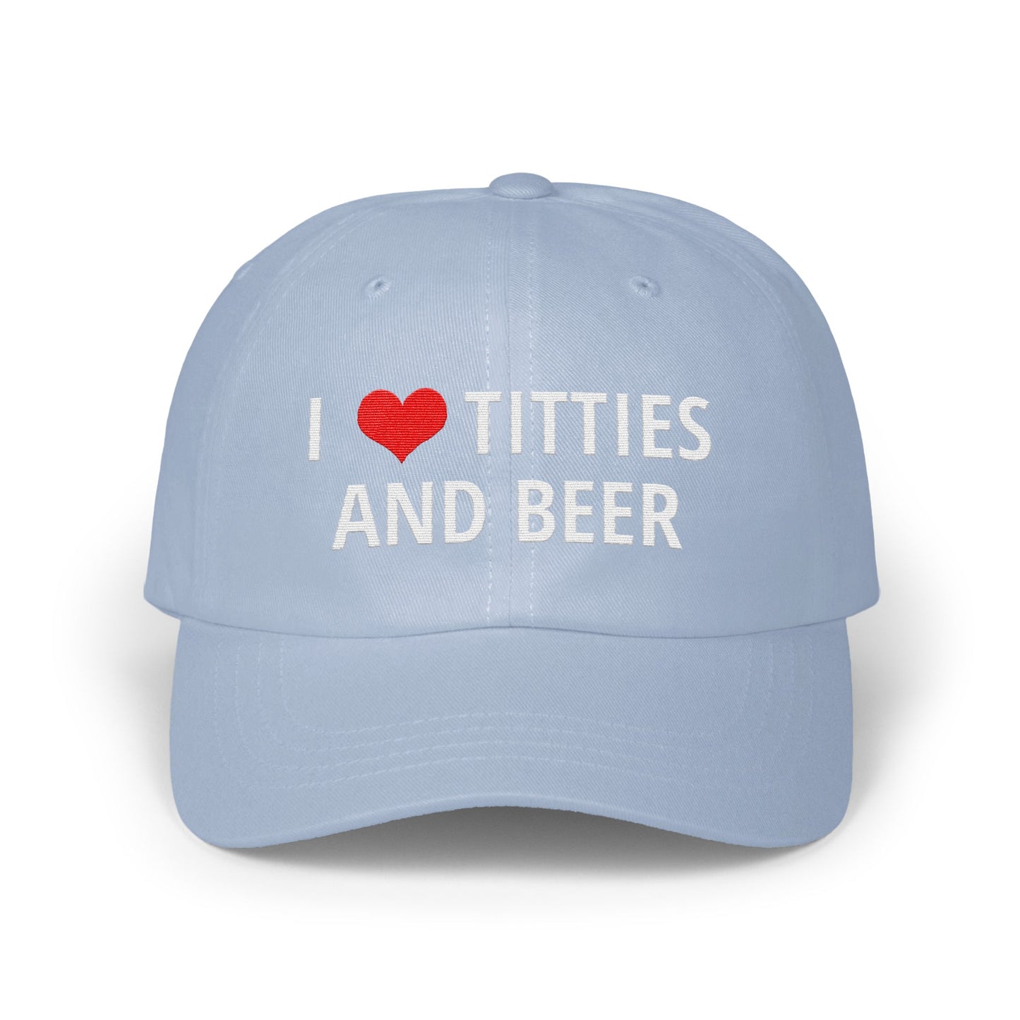 I Love Titties and Beer Embroidered Hat product
