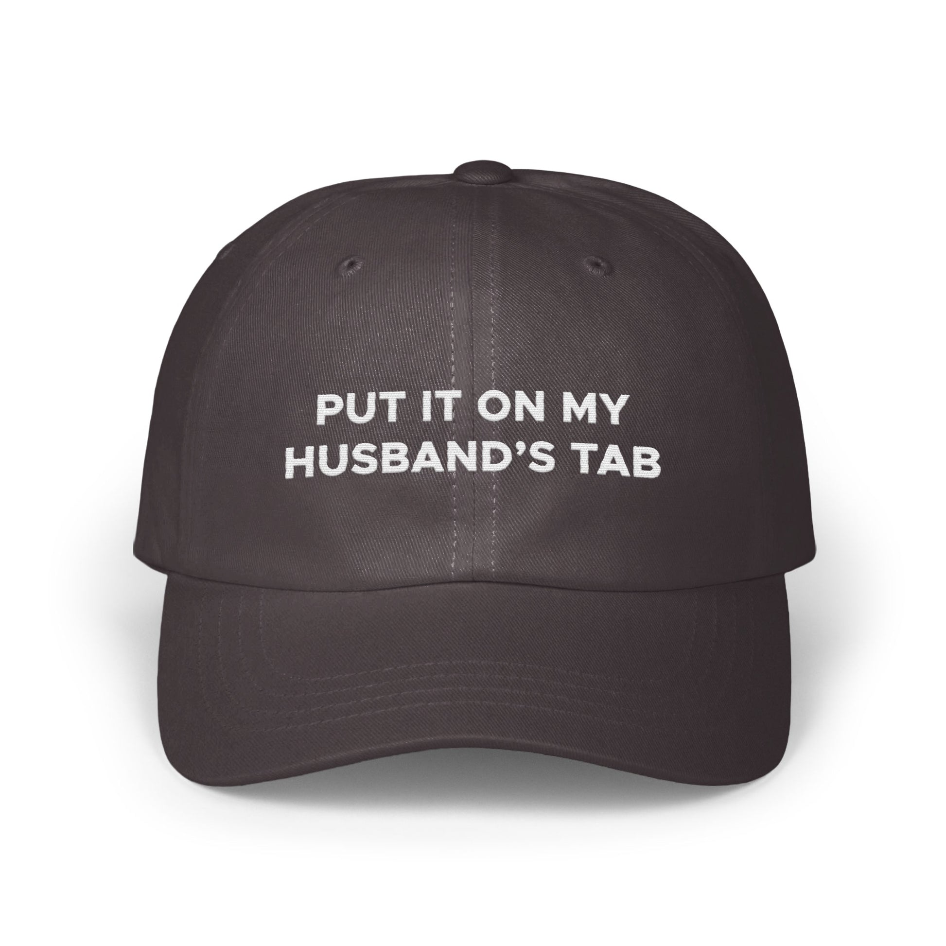 Put It On My Husband's Tab Statement Hat product type