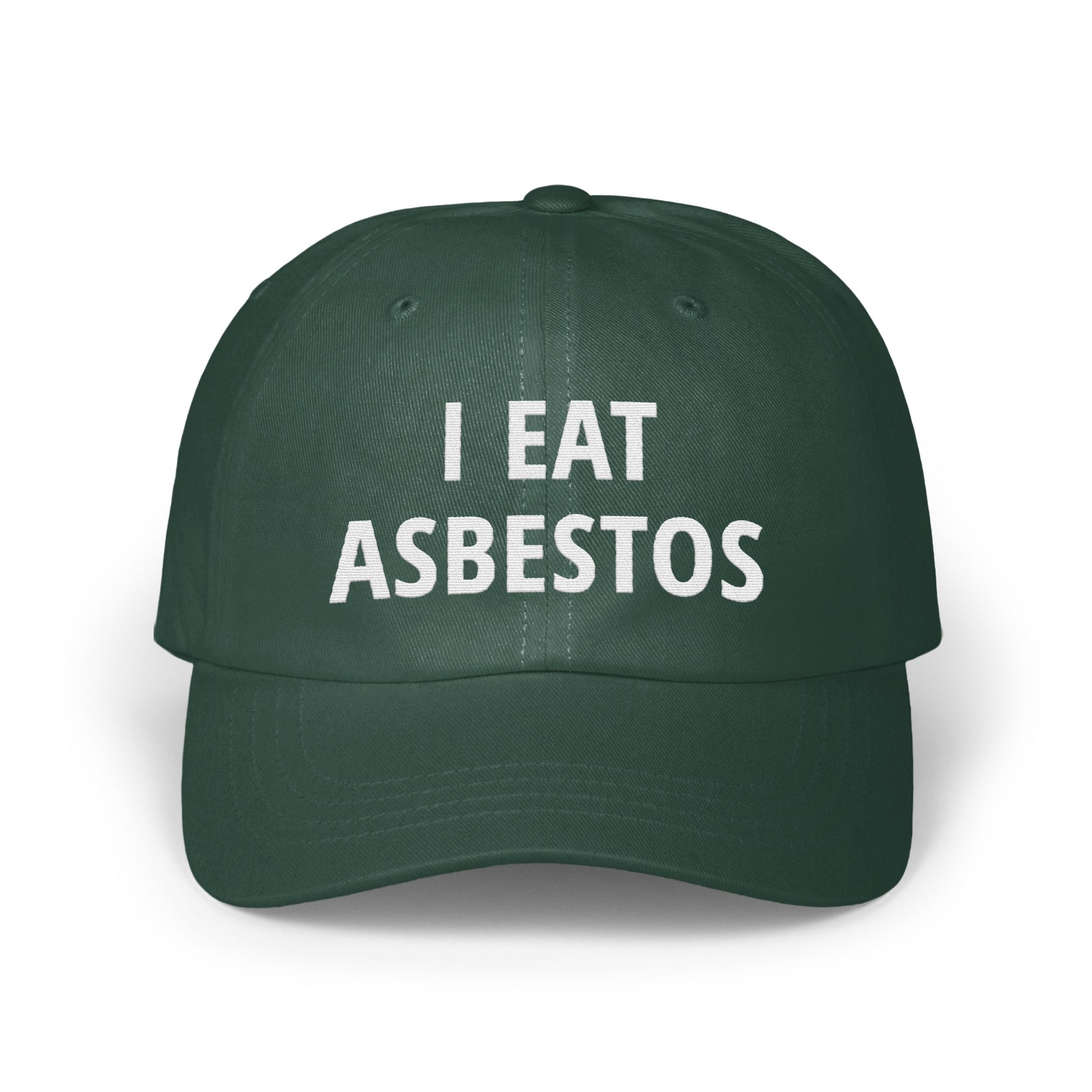 I EAT ASBESTOS Statement Hat Bold Product