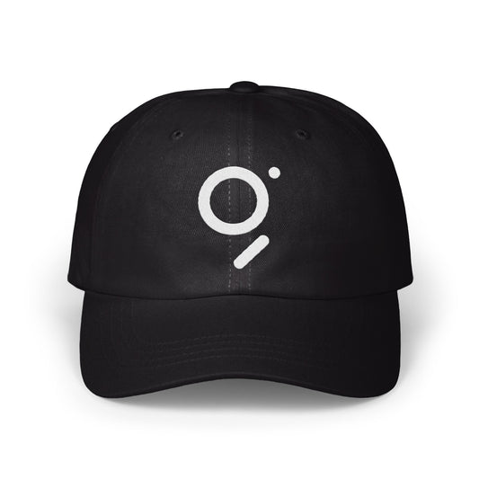 Stylish Black Hat with White Symbol design product type