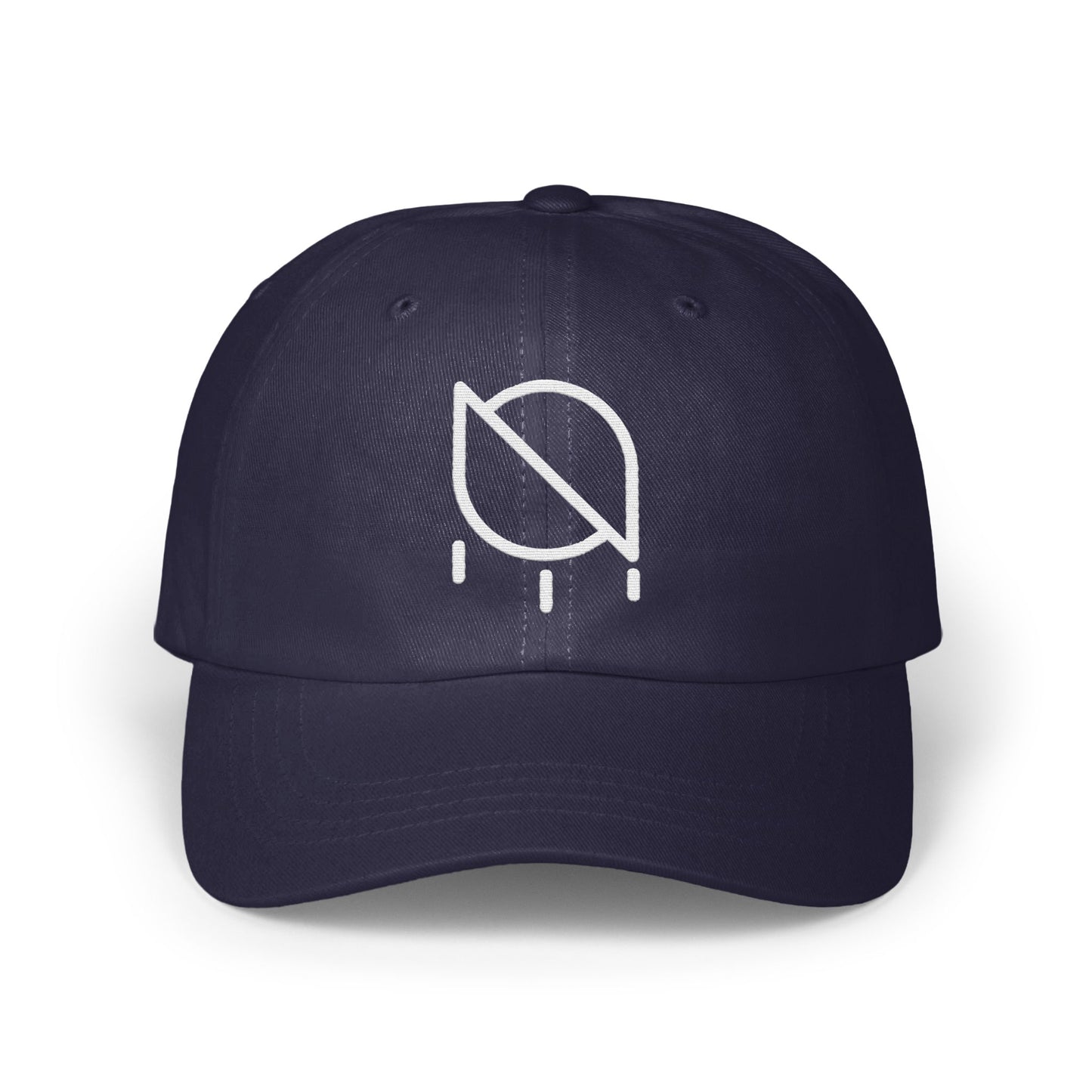 Stylish Dark Blue Hat with Minimalist Logo product