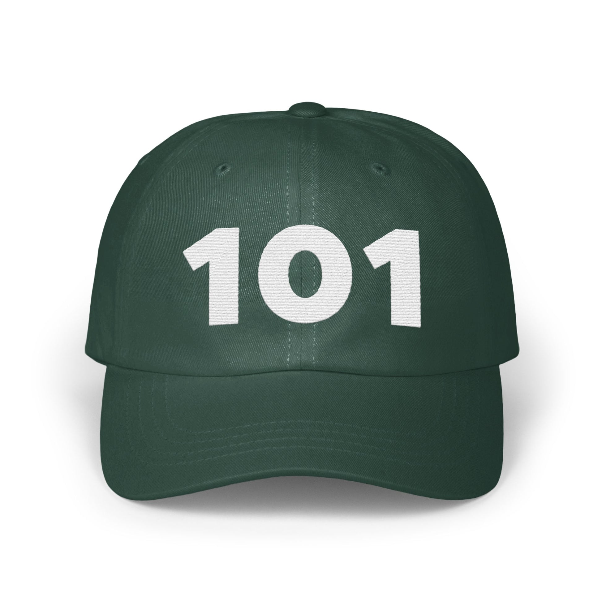 Bold Green 101 Number Design Baseball Cap product