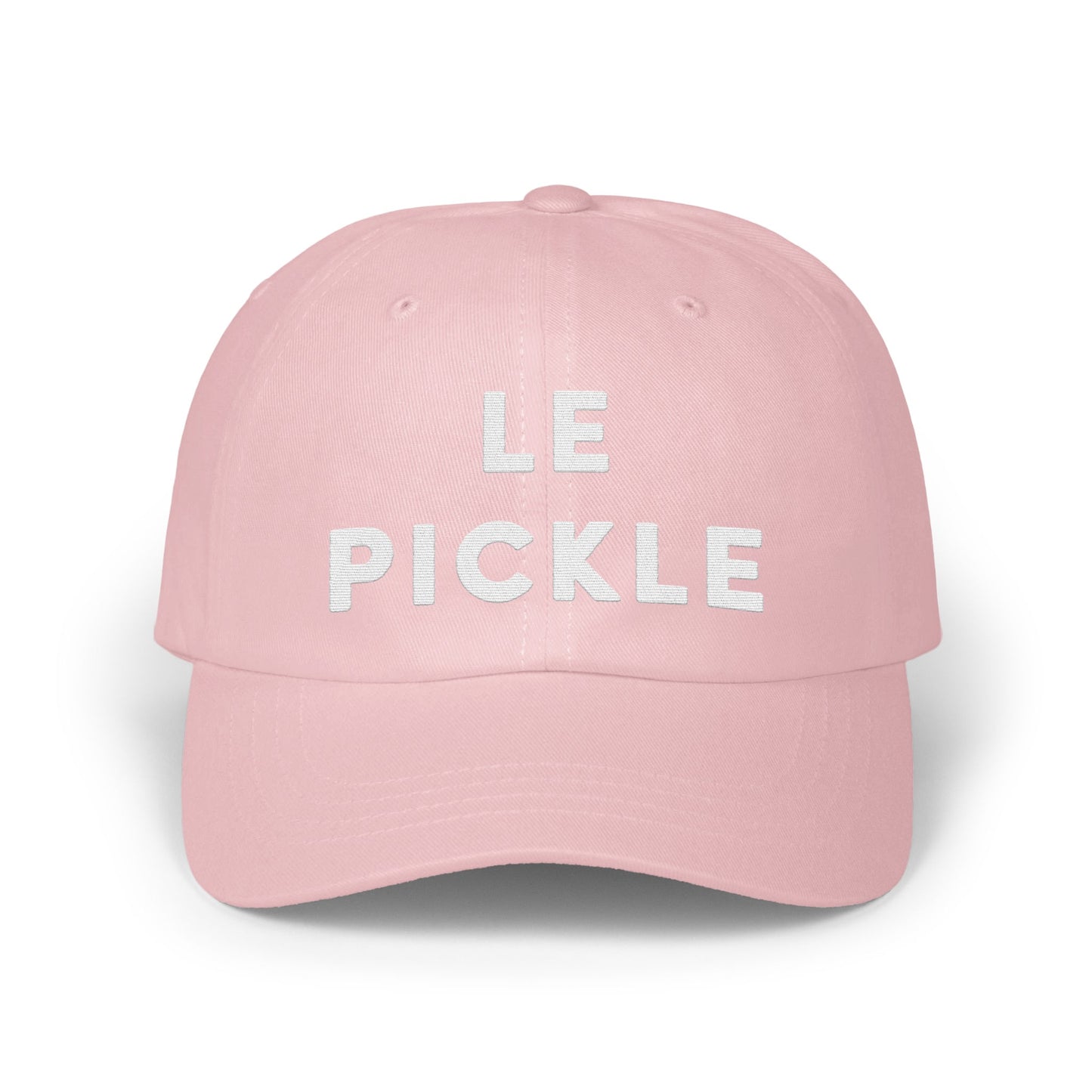Le Pickle Pink Baseball Cap Fun and Unique Hat product type