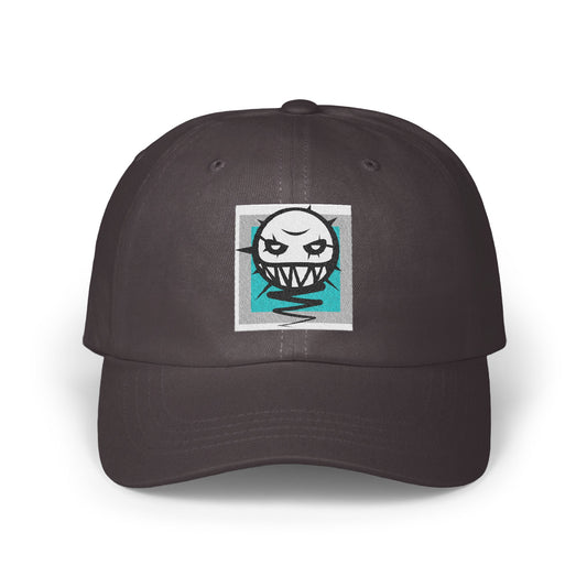 Stylish Gray Cap with Intriguing Design cap product