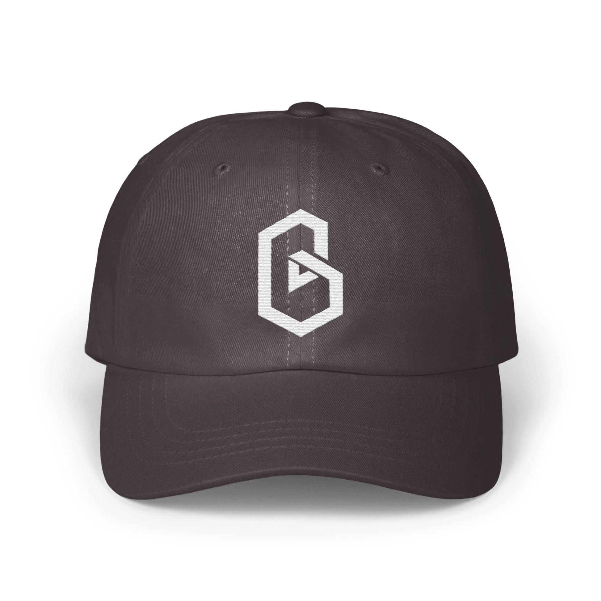 Modern Black Cap with White Emblem Hat product