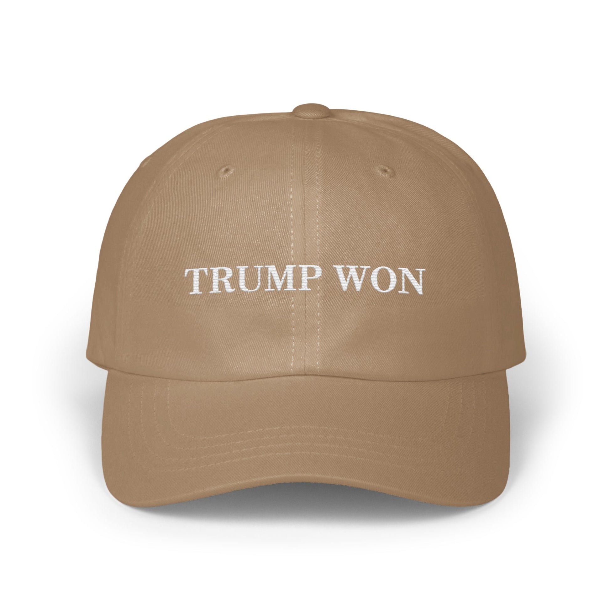 Trump Won Embroidered Cotton Baseball Cap Hat product