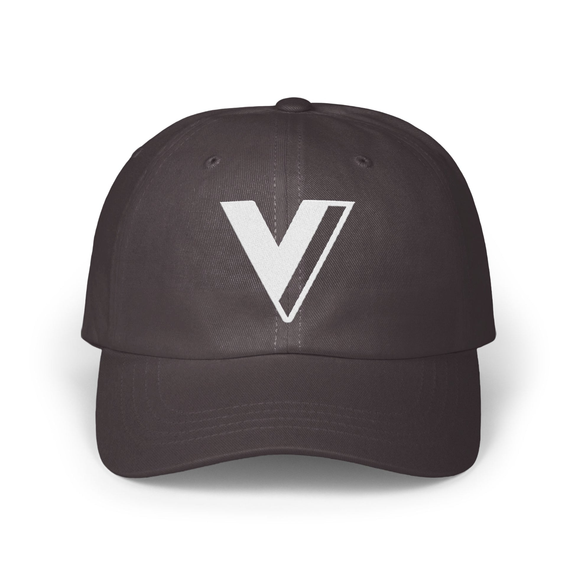 Sleek Black Baseball Cap with Modern V Logo product