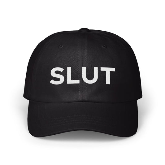 Embroidered SLUT Statement Black Baseball Cap product