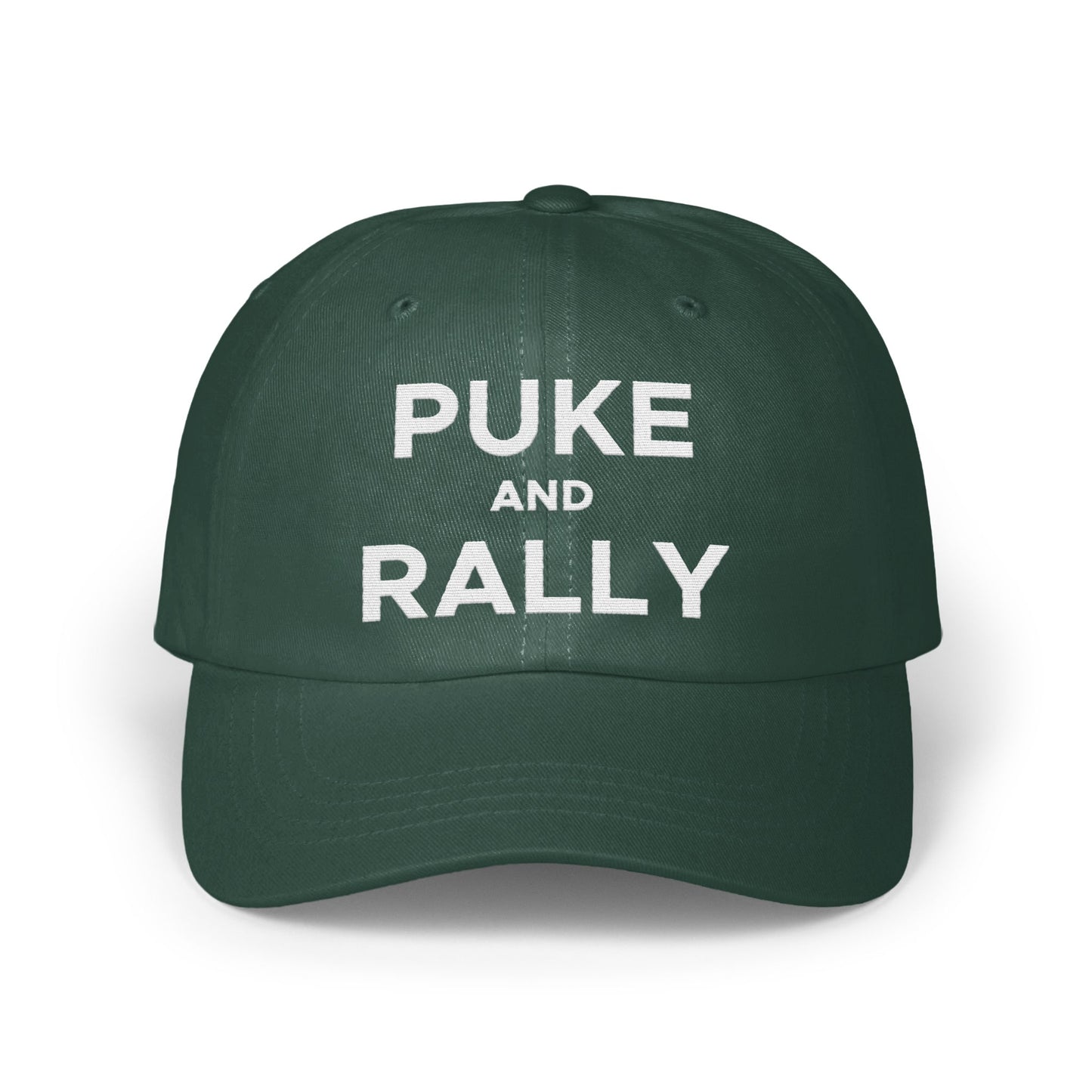 Puke and Rally Design Green Baseball Cap product type