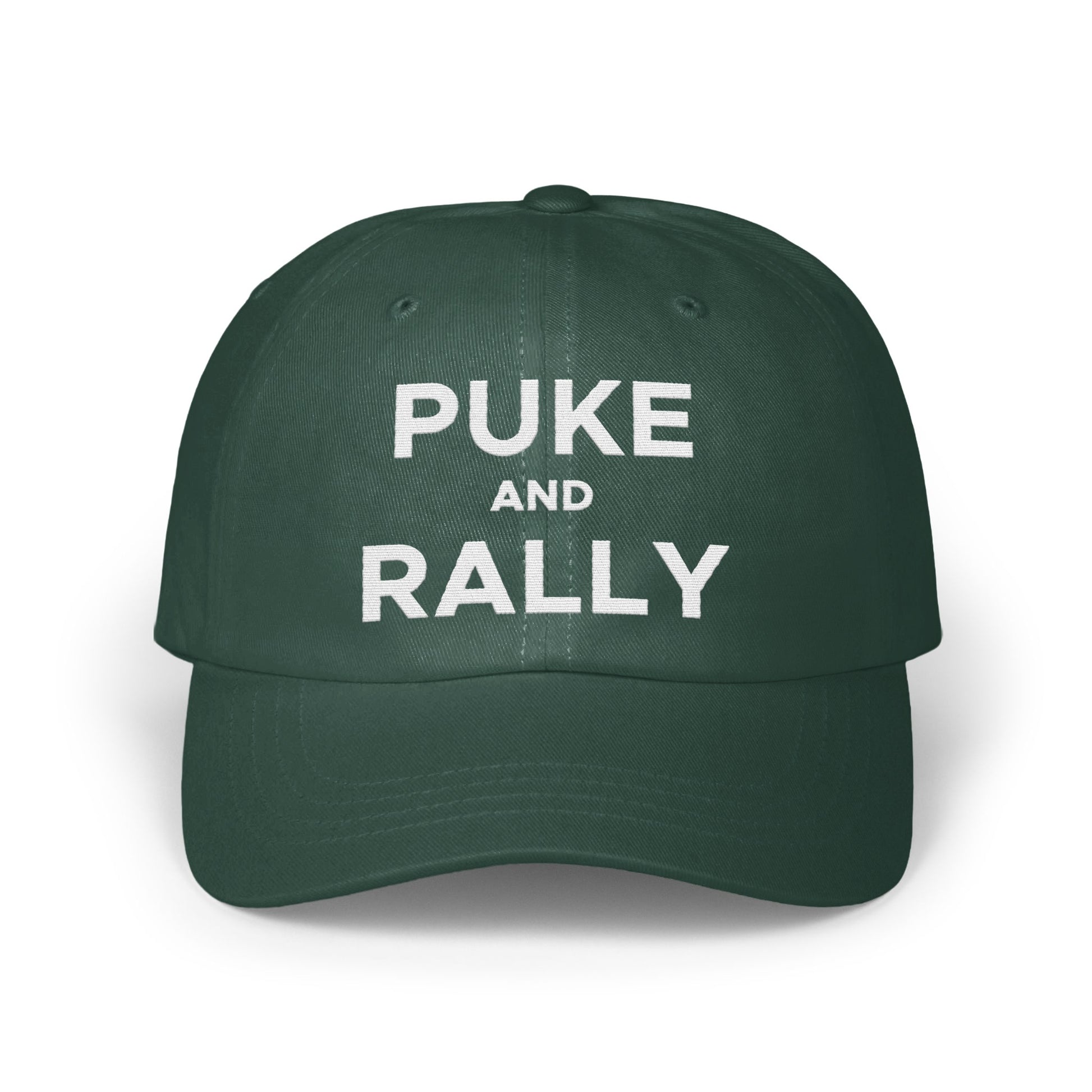 Puke and Rally Design Green Baseball Cap product type