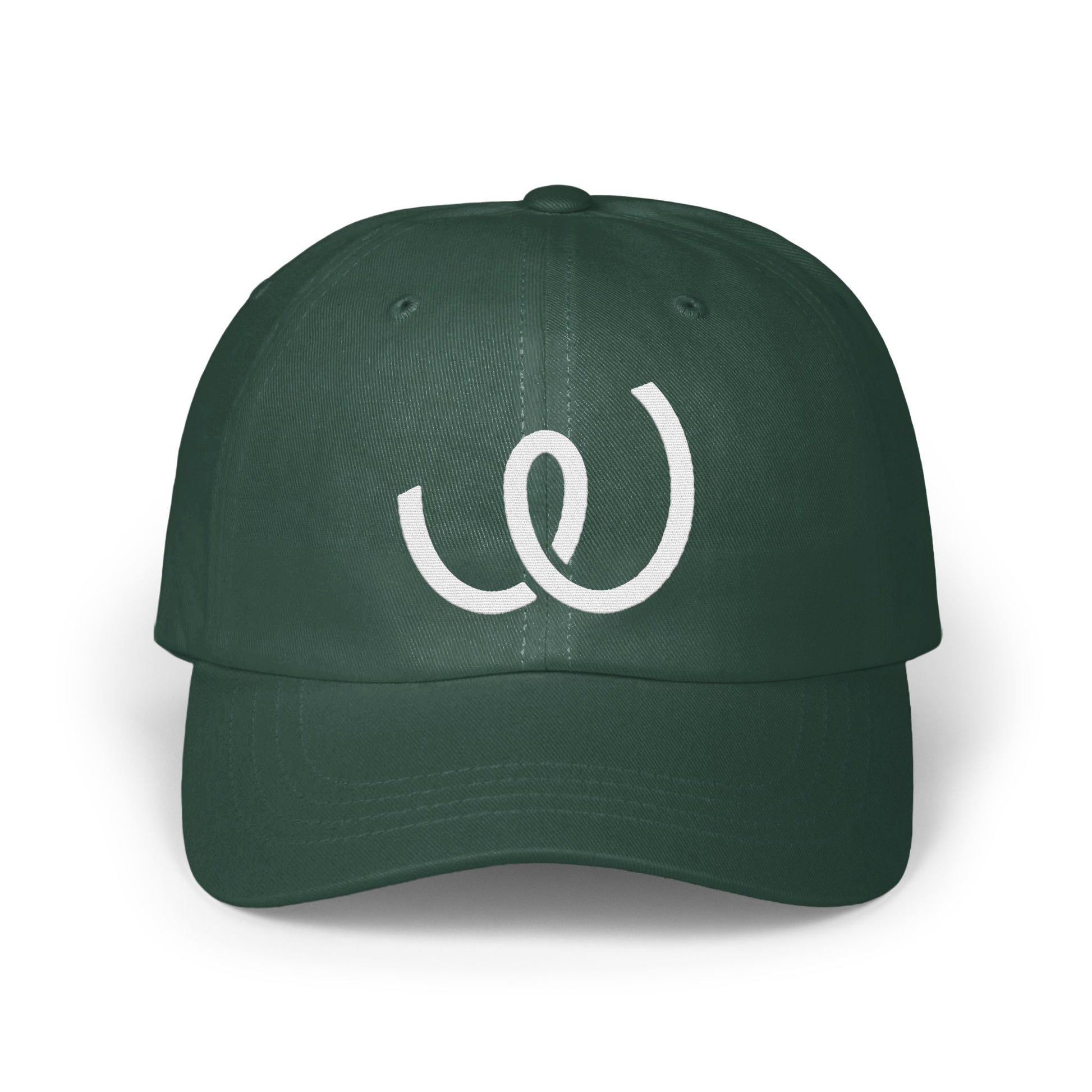 Stylish Green Cap with Unique Logo Hat product type
