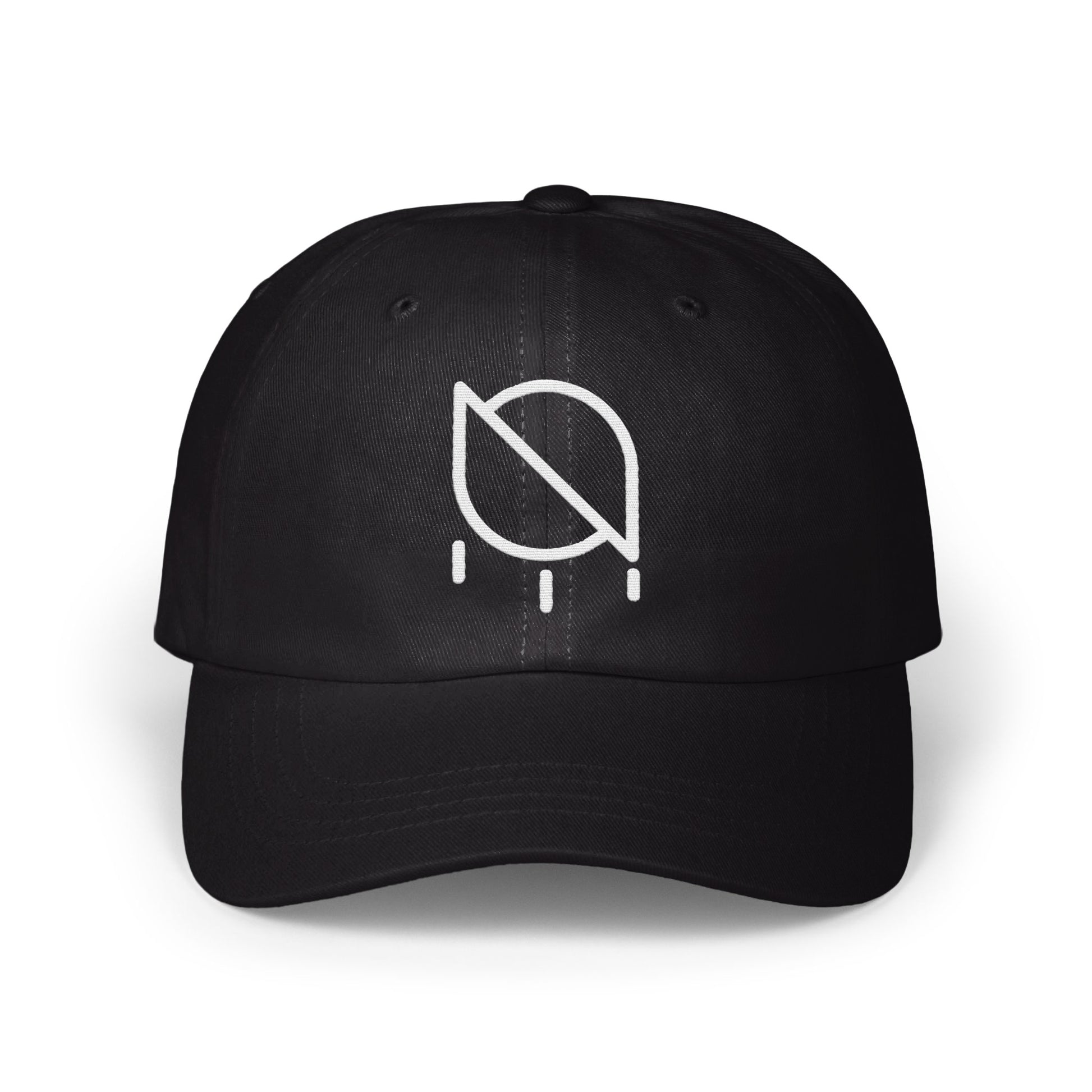 Minimalist Black Hat with Leaf Graphic Cap product