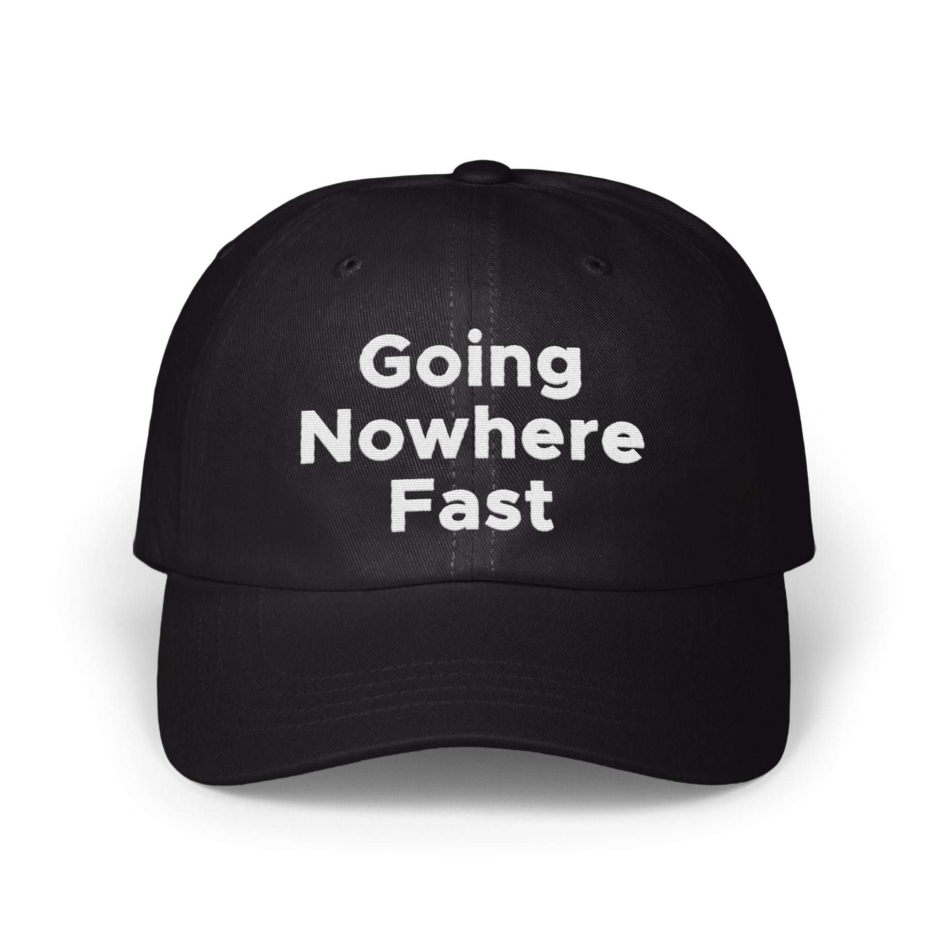 Going Nowhere Fast Black Baseball Cap product