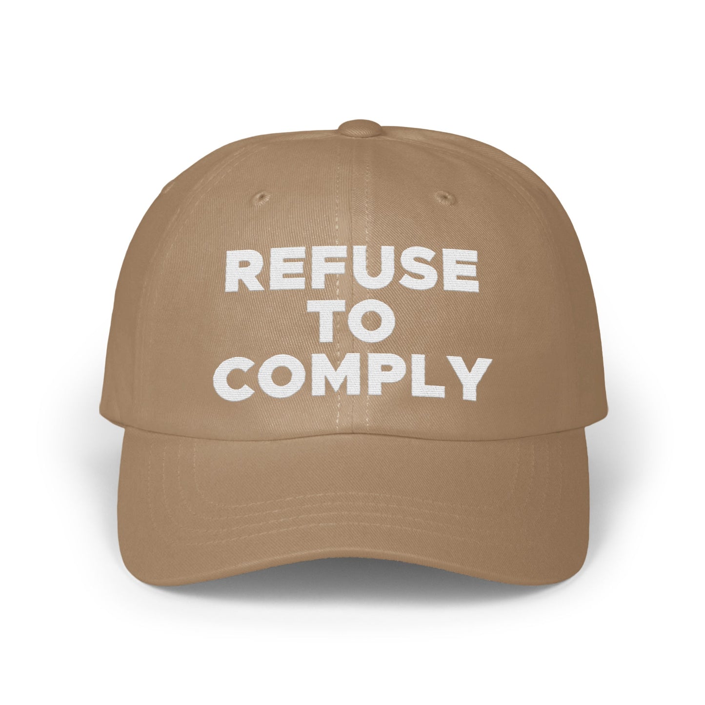 Refuse To Comply Tan Colored Hat product