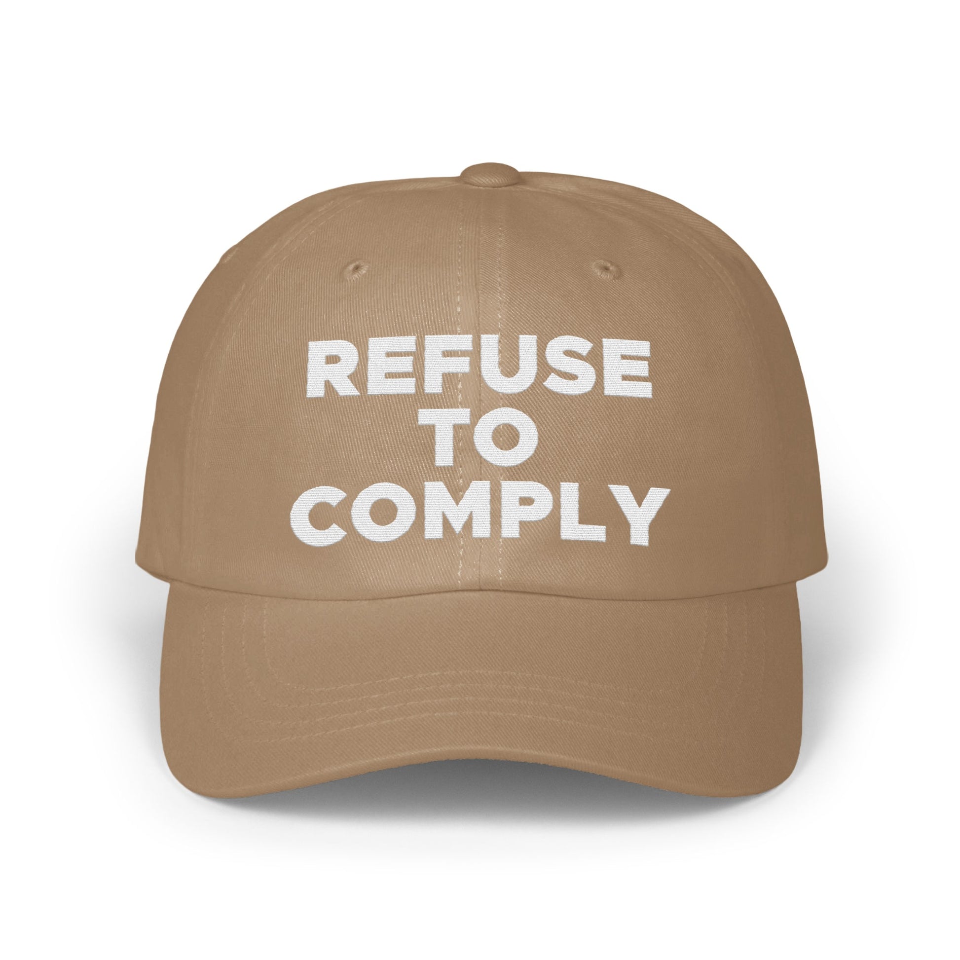 Refuse To Comply Tan Colored Hat product