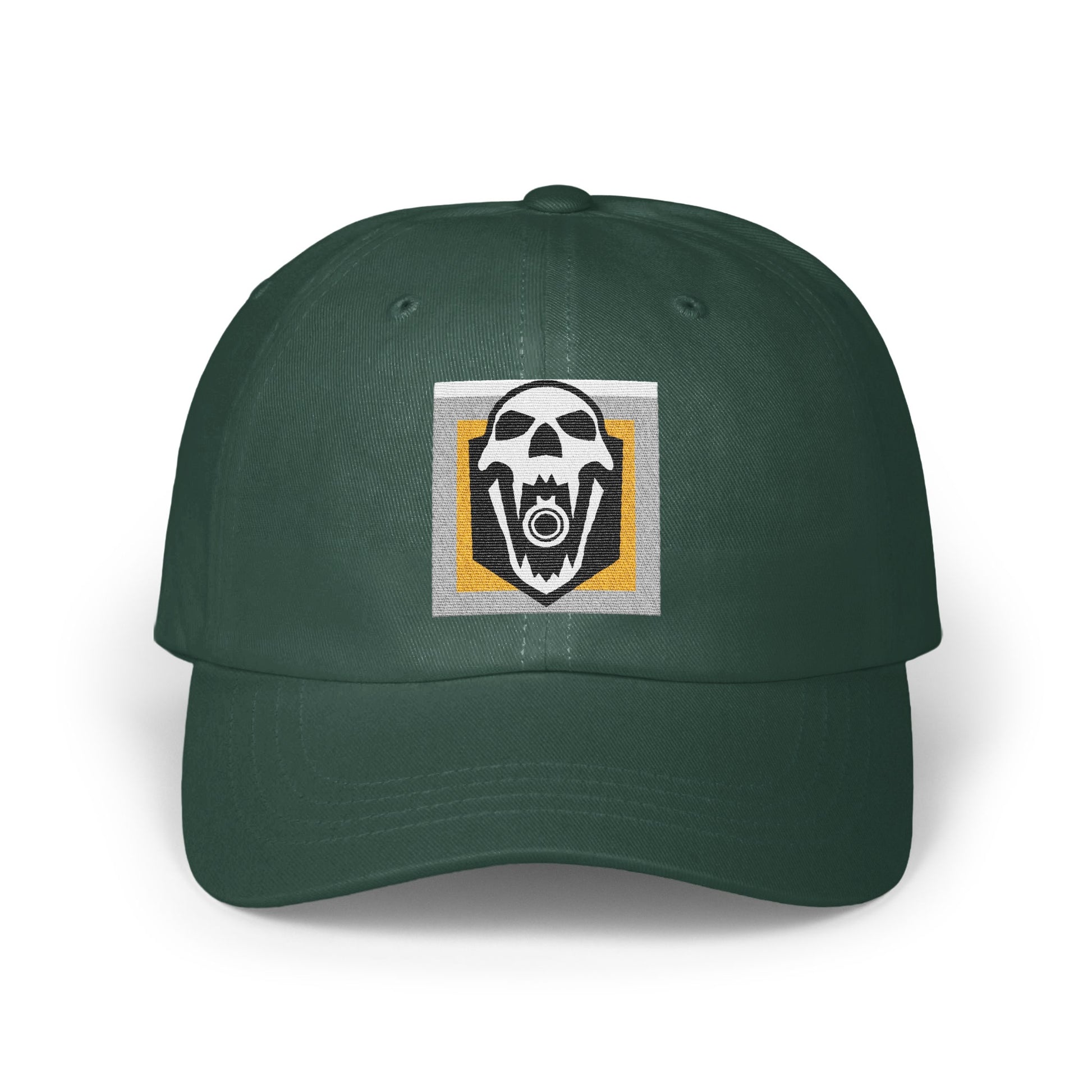 Dark Green Baseball Cap with Unique Logo Design product
