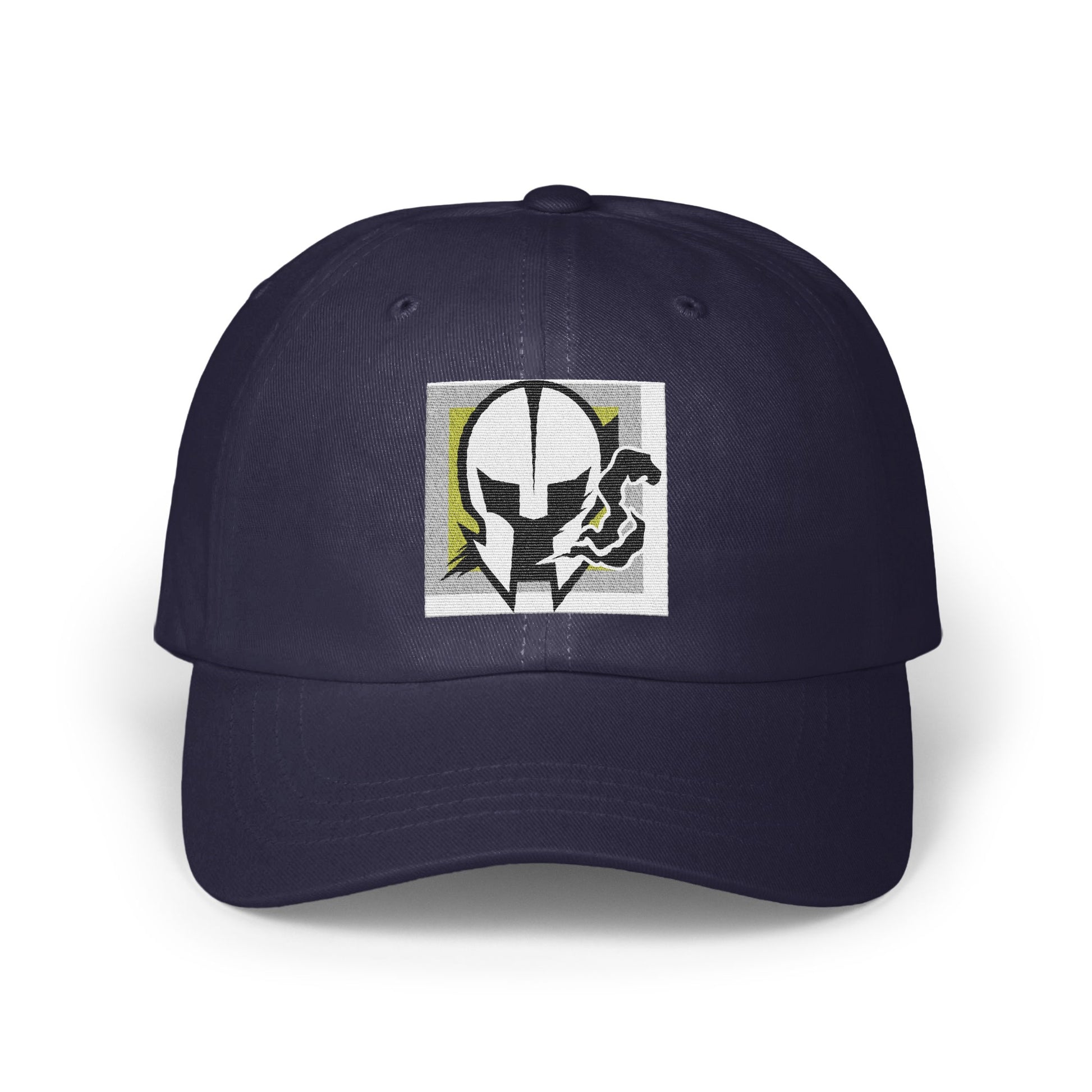 Stylish Dark Cap with Unique Emblem Design product type