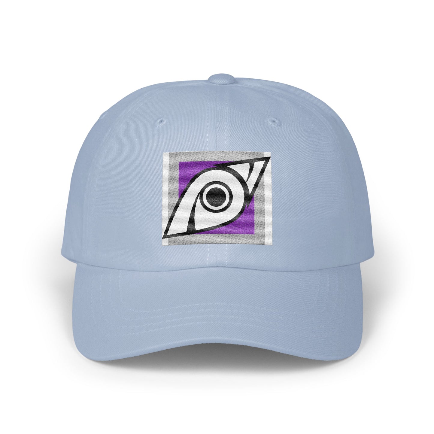 Trendy Light Blue Cap with Eye Symbol Design product