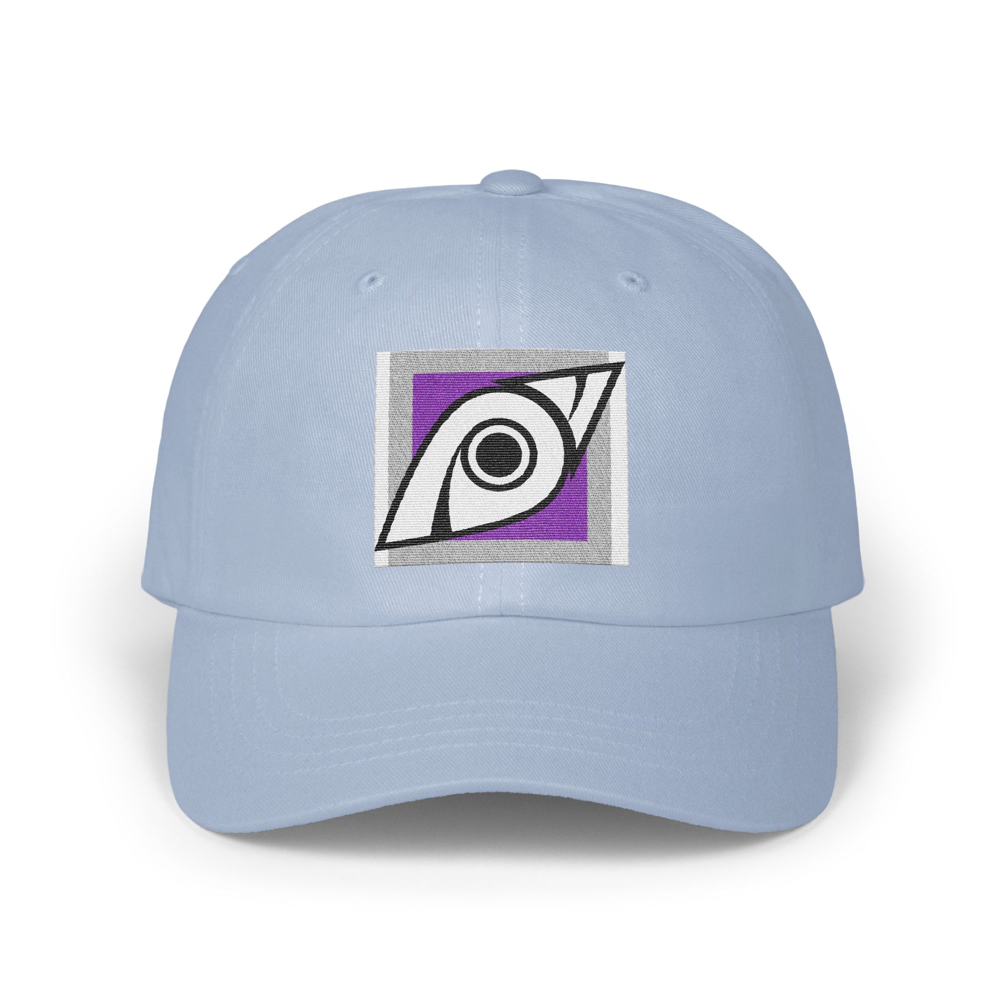 Trendy Light Blue Cap with Eye Symbol Design product