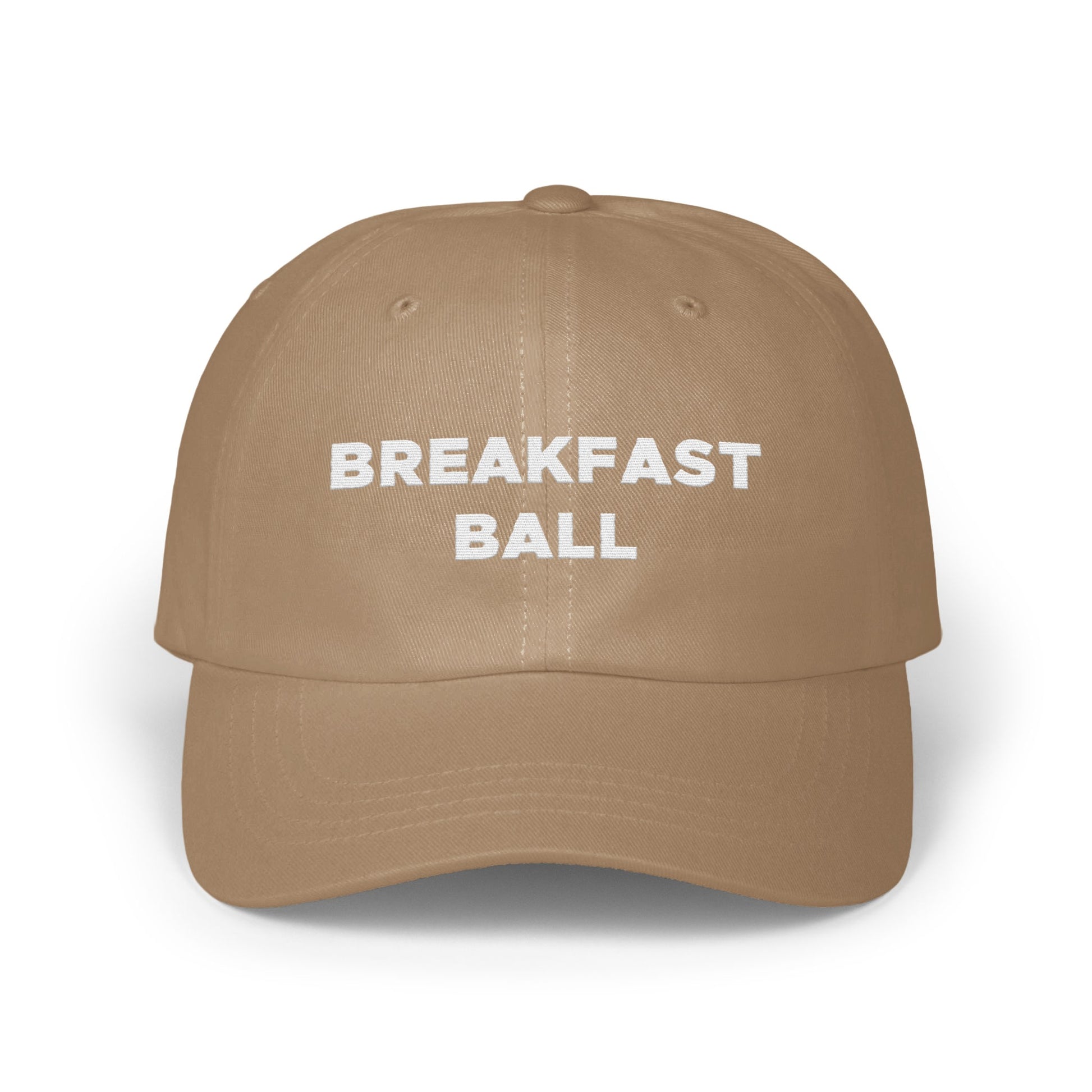 Breakfast Ball Hat with Embroidered Text Baseball Cap product type