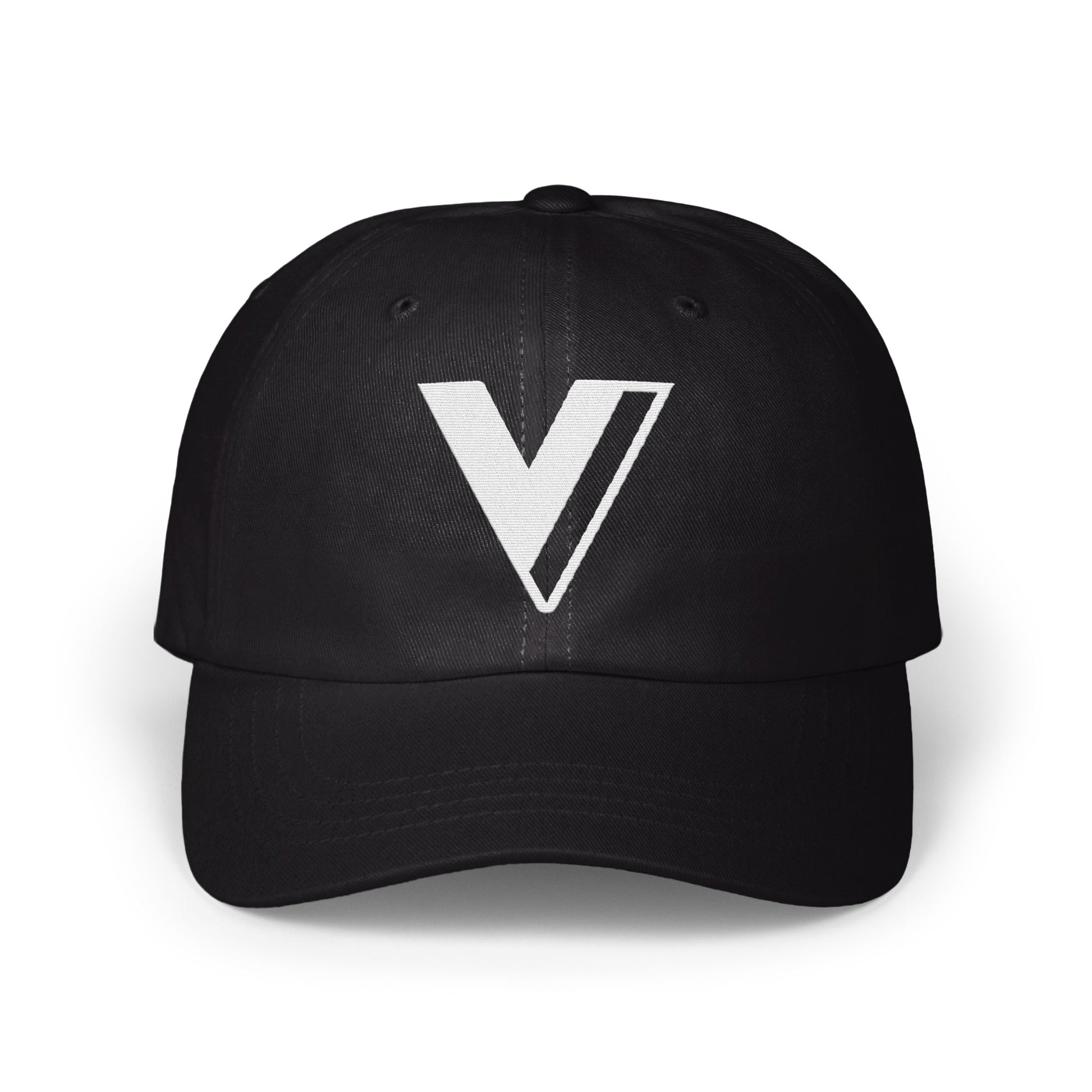 Bold Black V Logo Baseball Cap product type