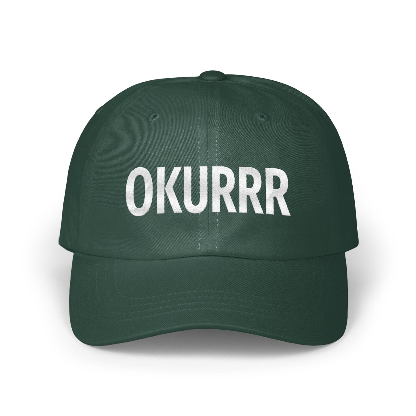 Stylish Okurrr Text Green Baseball Cap product