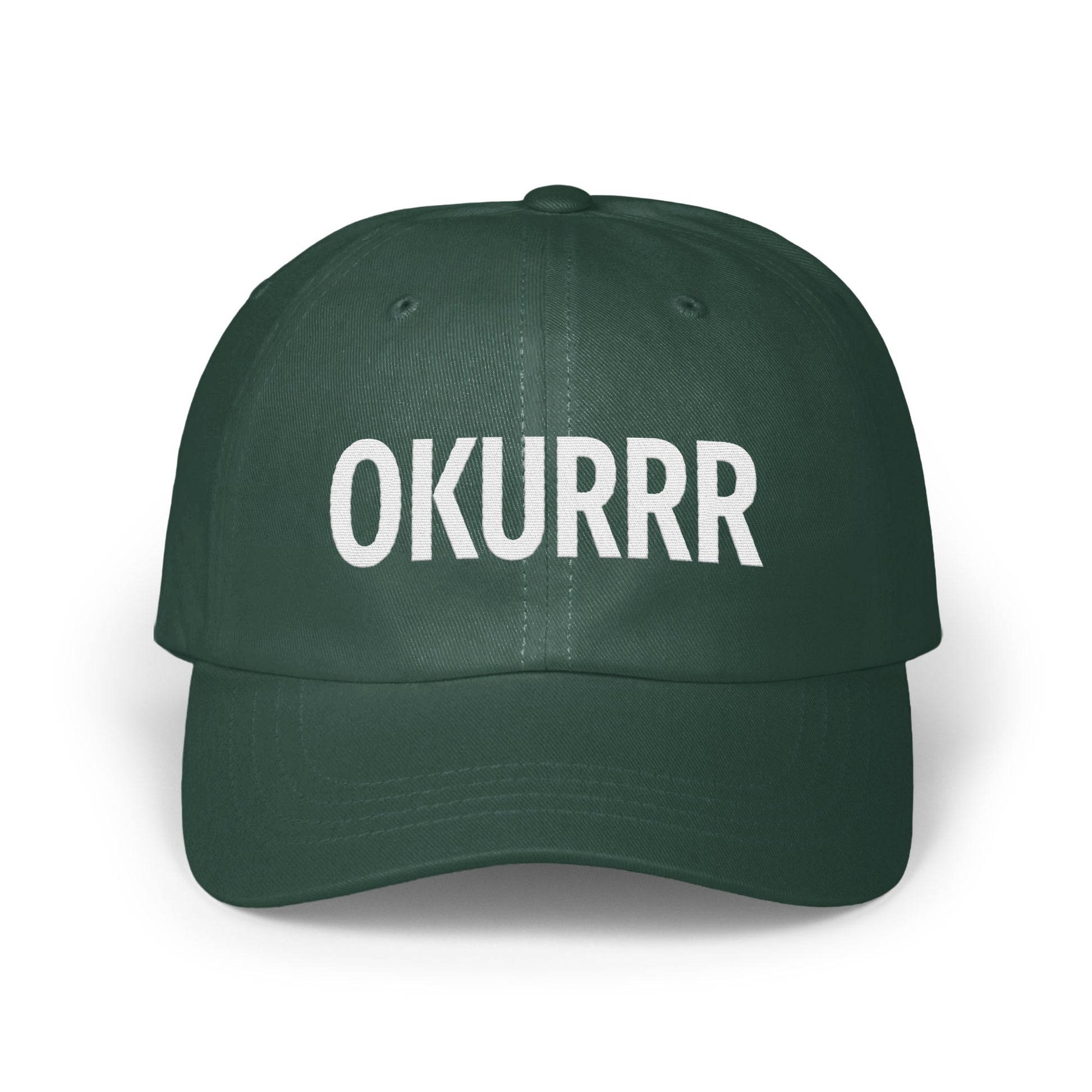 Stylish Okurrr Text Green Baseball Cap product