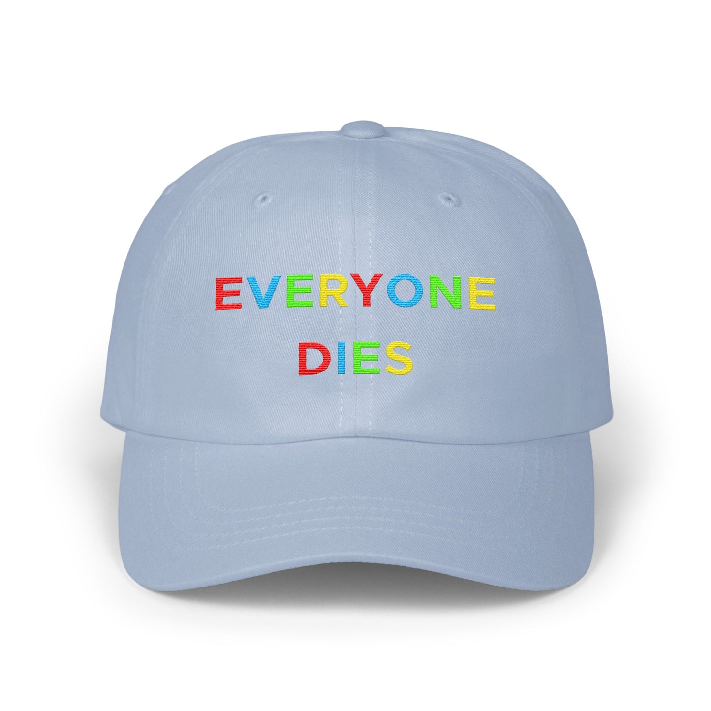 Colorful Everyone Dies Statement Hat product type