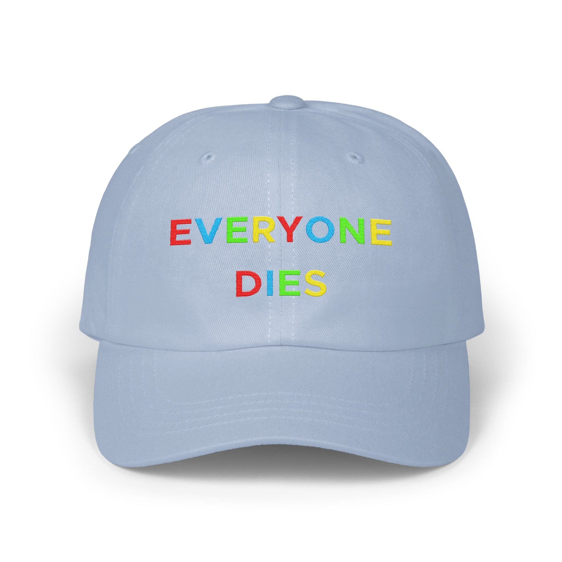 Colorful Everyone Dies Statement Hat product type