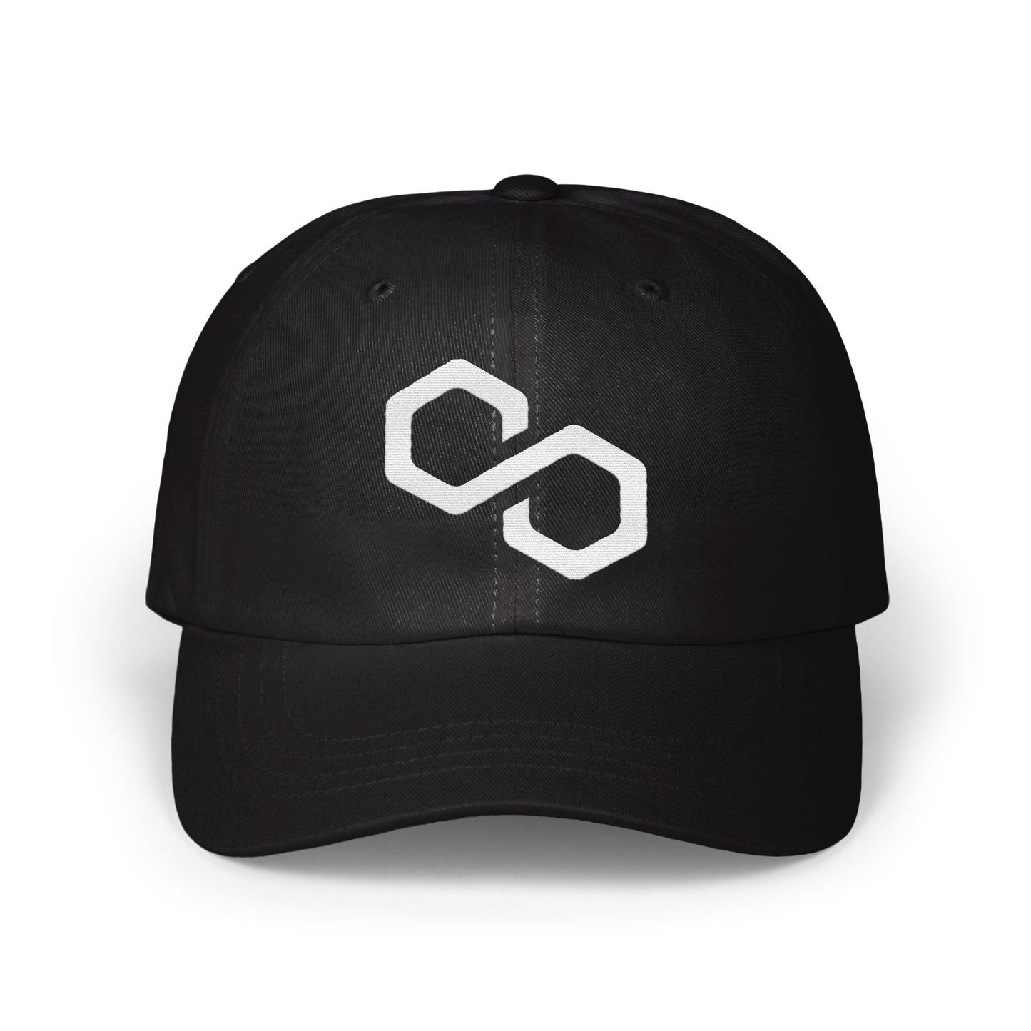 Infinite Loop Design Black Embroidered Hat product