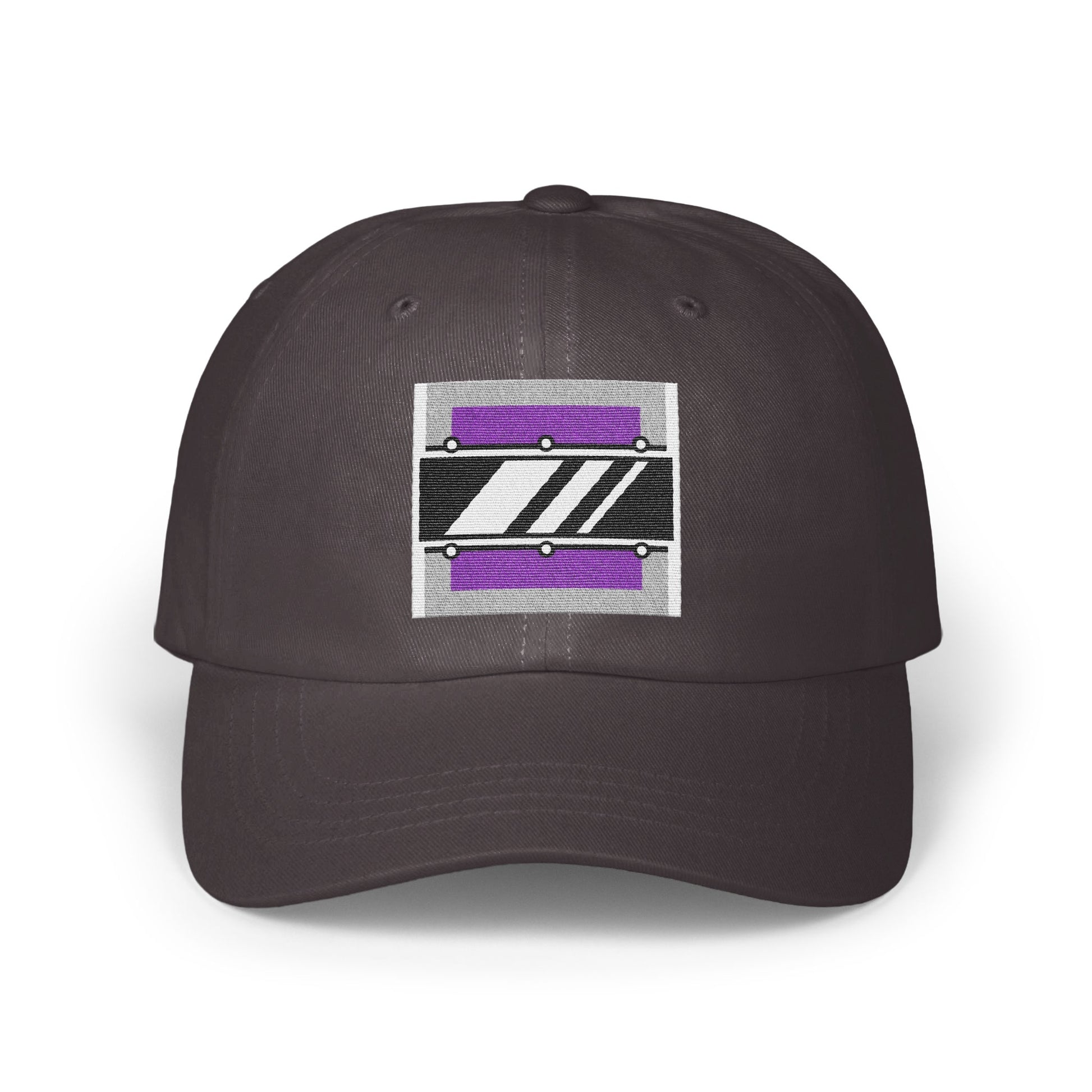 Stylish Gray Cap with Modern Geometric Design product type