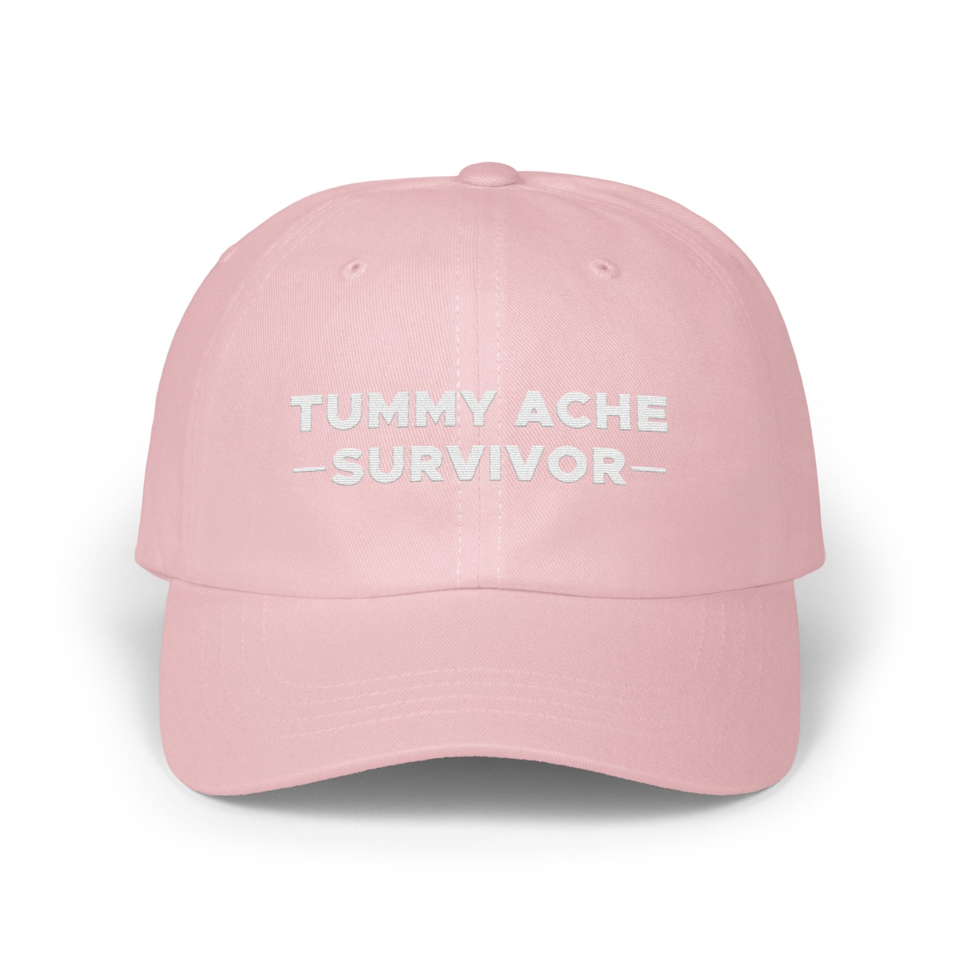 Tummy Ache Survivor Pink Hat Fashionable Apparel product type