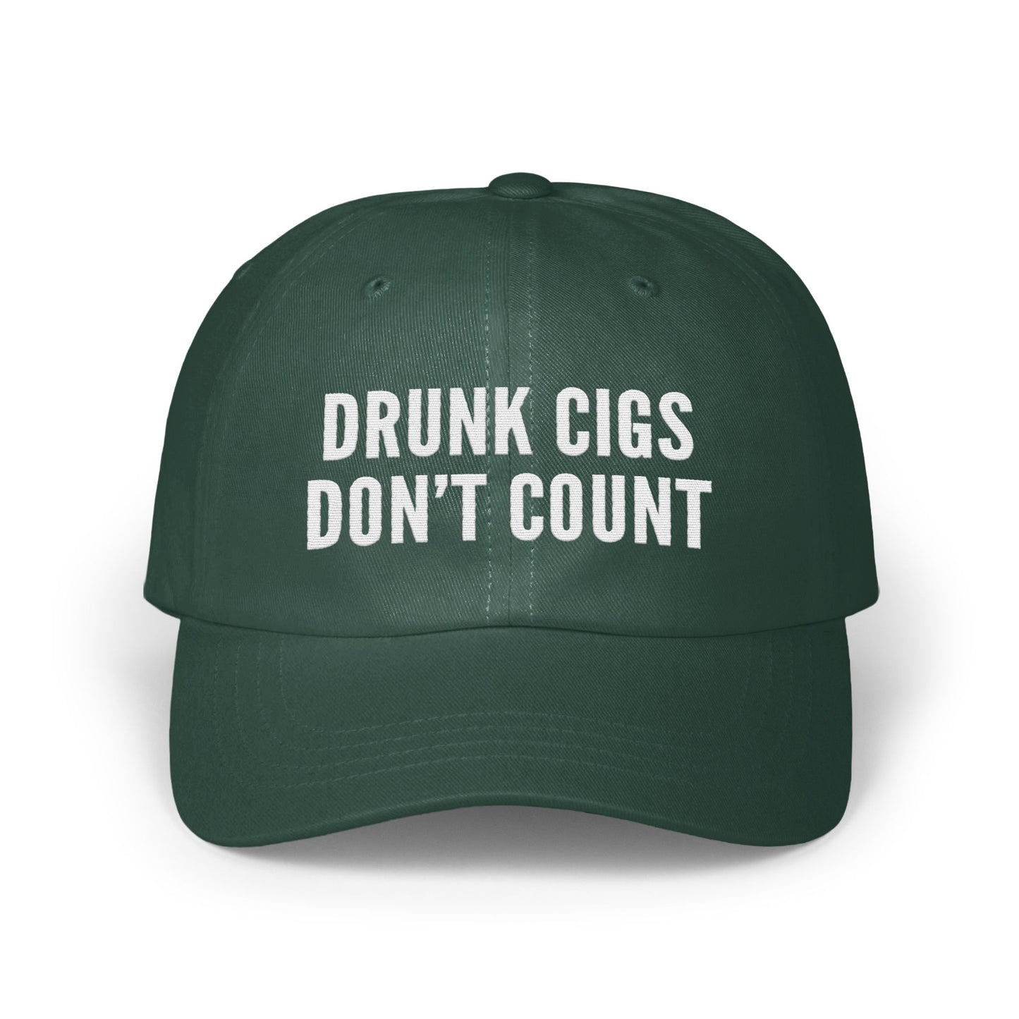 Drunk Cigs Don't Count Embroidered Baseball Cap product