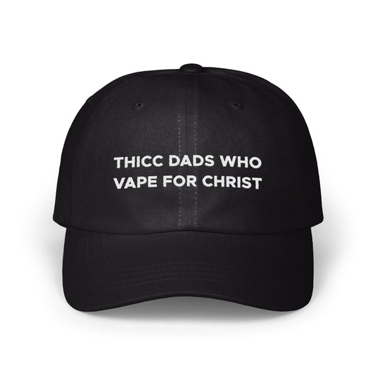 Thicc Dads Who Vape For Christ Black Hat product type