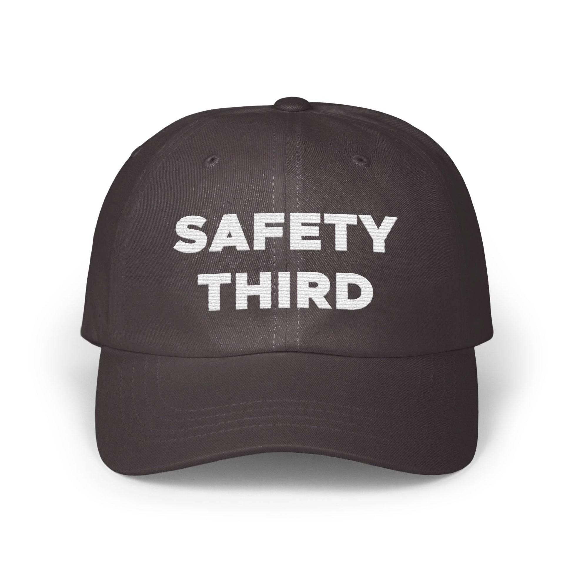 Safety Third Funny Slogan Embroidered Cap Hat product