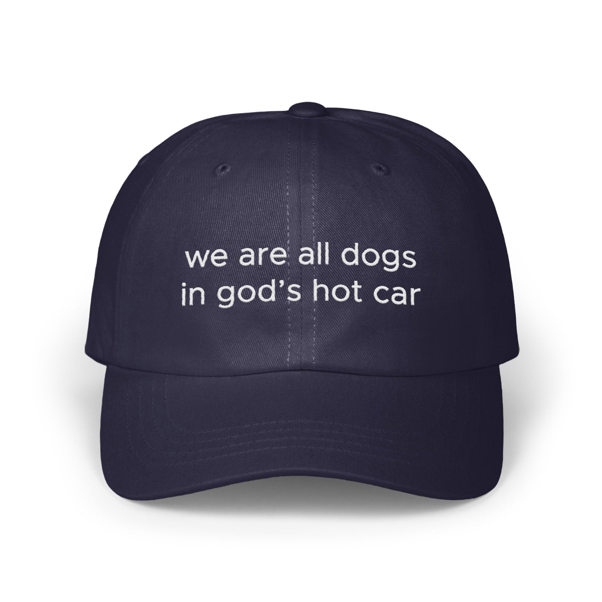 We Are All Dogs in God's Hot Car statement hat product type
