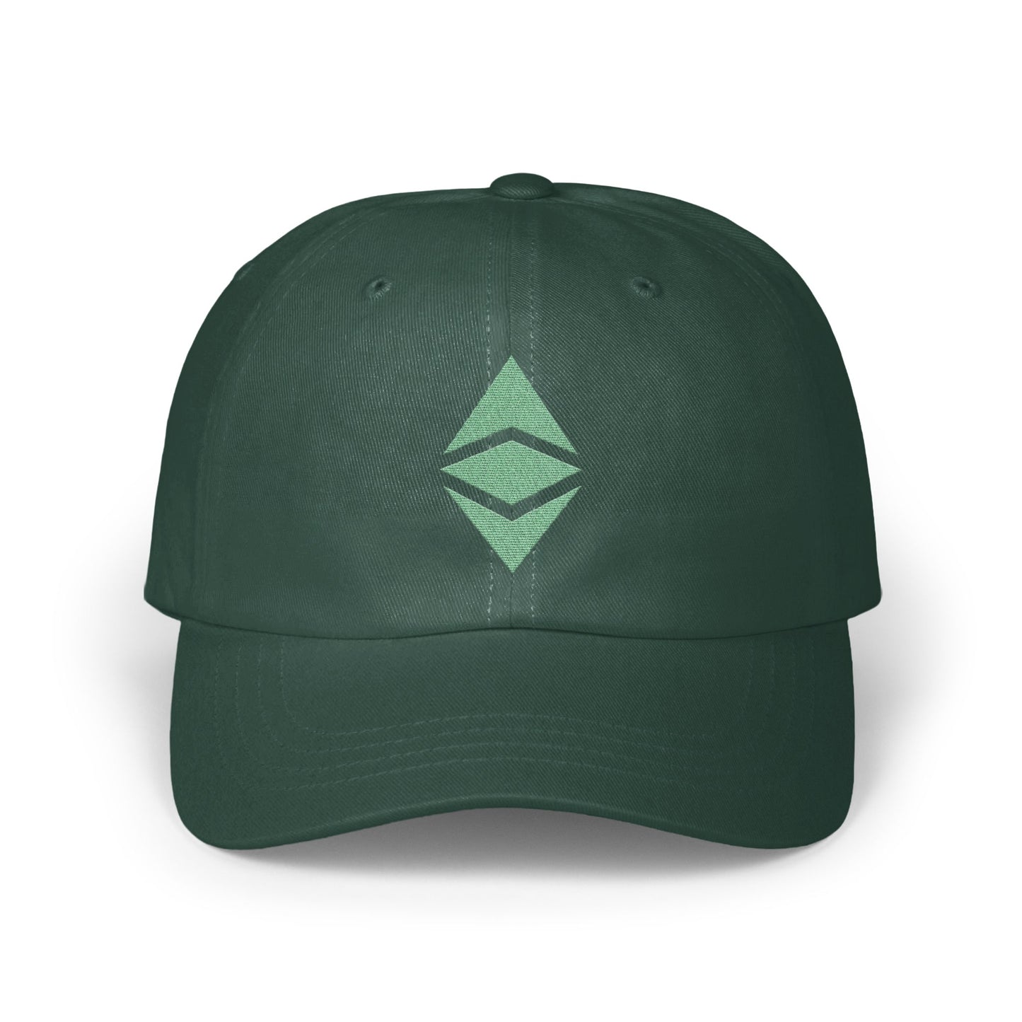 Stylish Green Cap with Unique Emblem Design product type