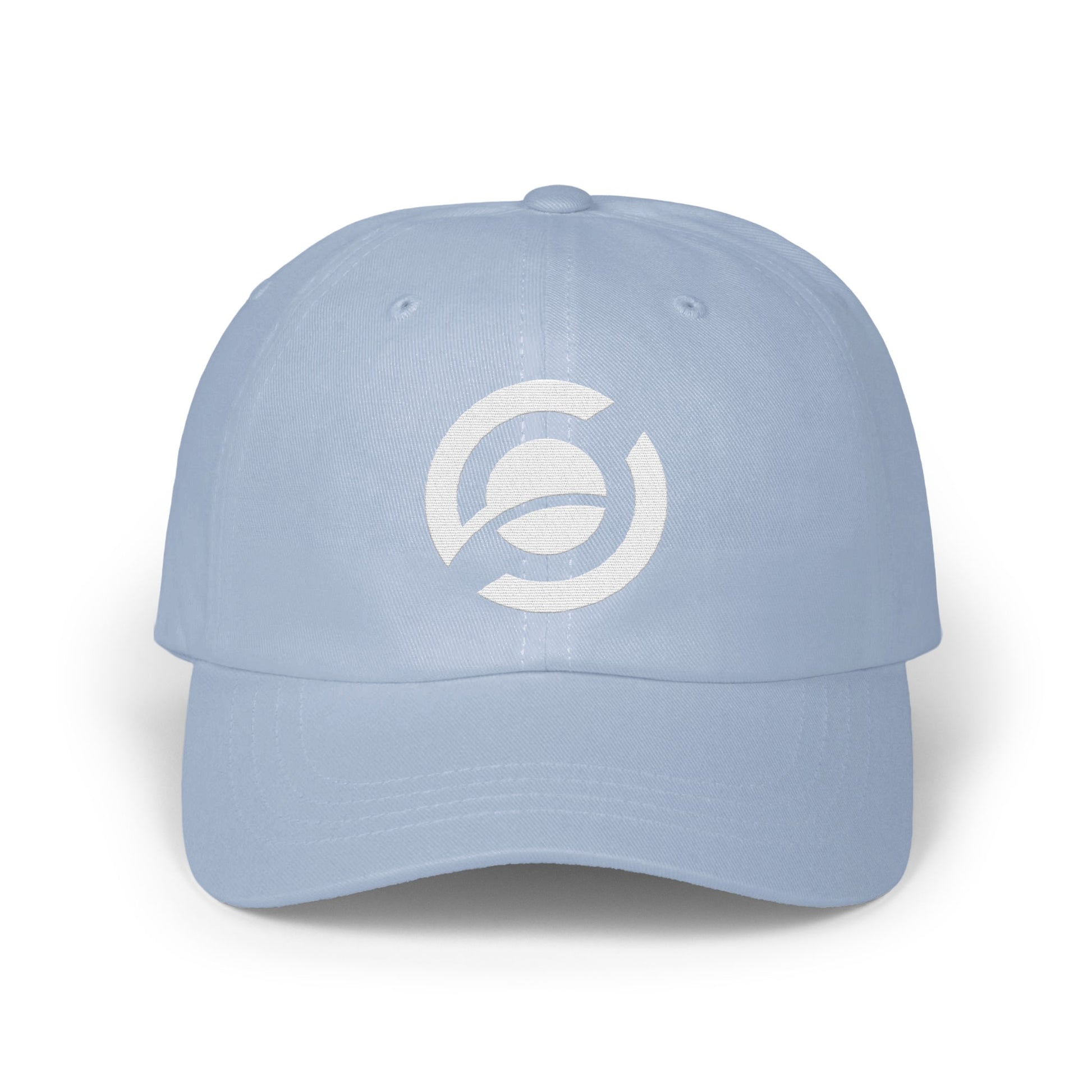 Stylish Light Blue Cap with Circle Logo Hat product type