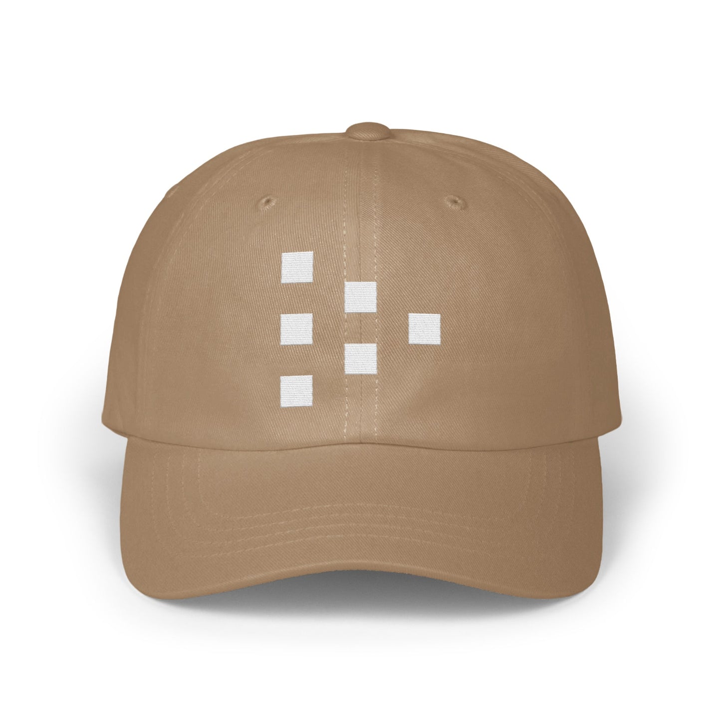 Stylish Tan Cap With Digital Square Design Cap product