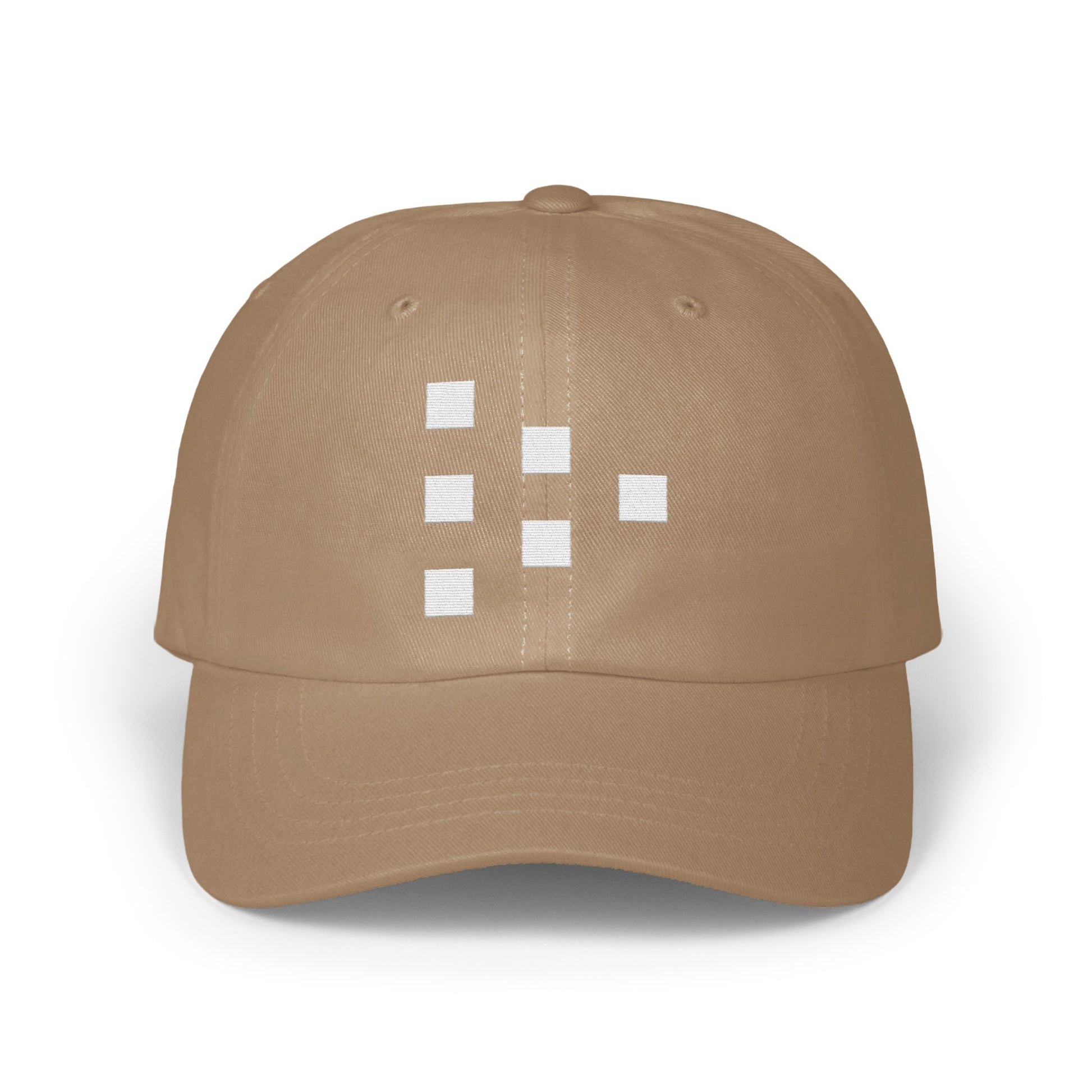 Stylish Tan Cap With Digital Square Design Cap product