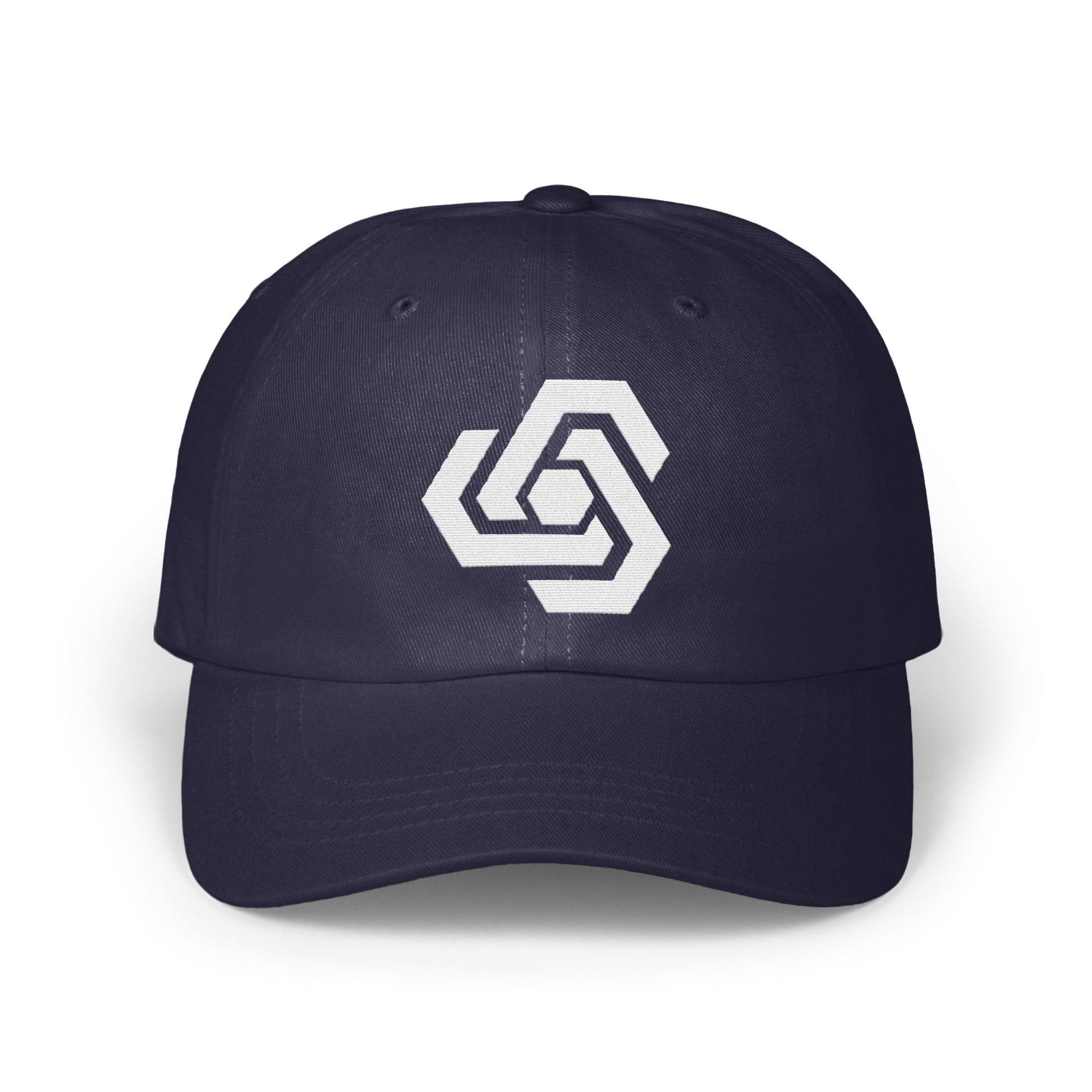 Custom Navy Blue Baseball Cap with Unique Logo product