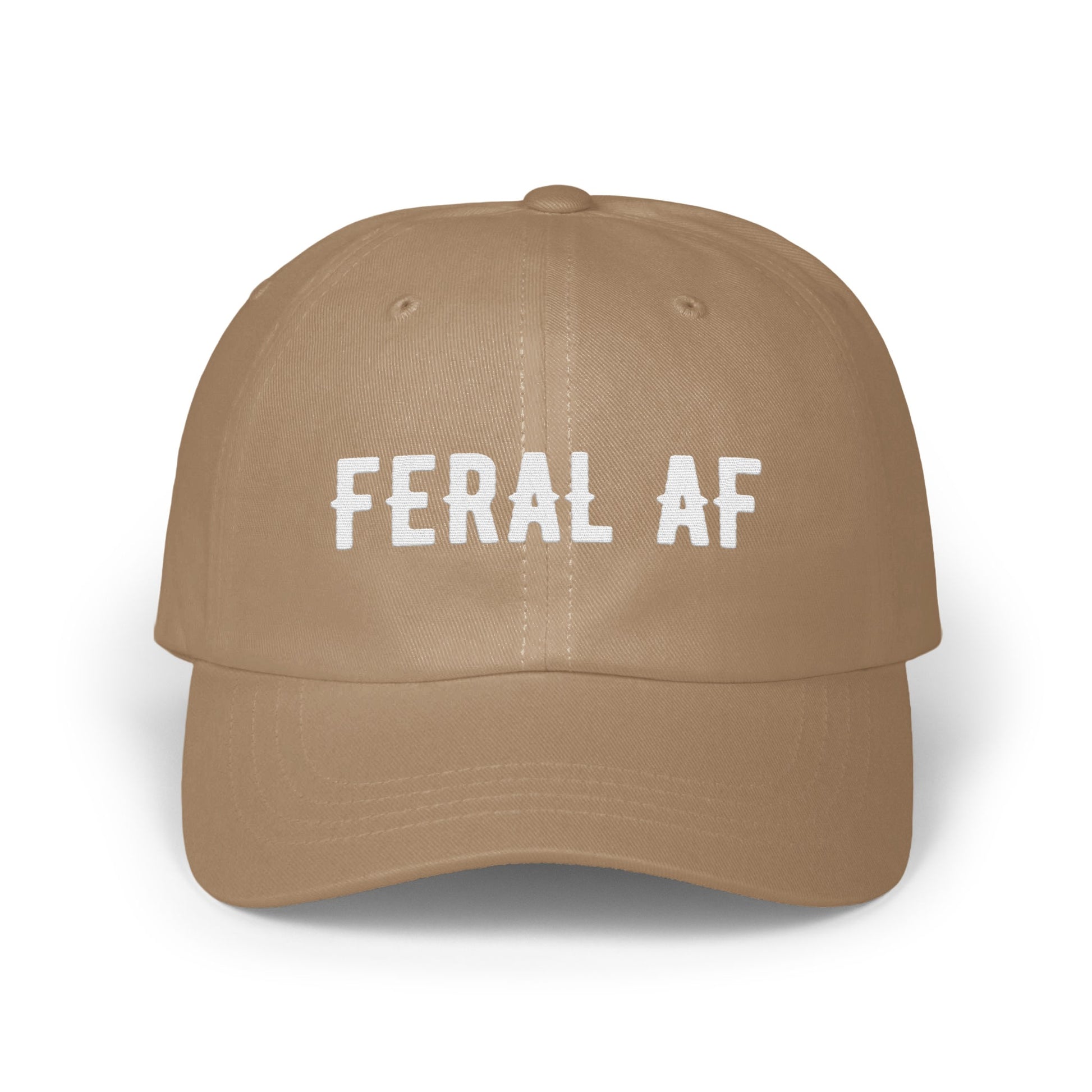 Feral AF Funny Embroidered Dad Hat product type