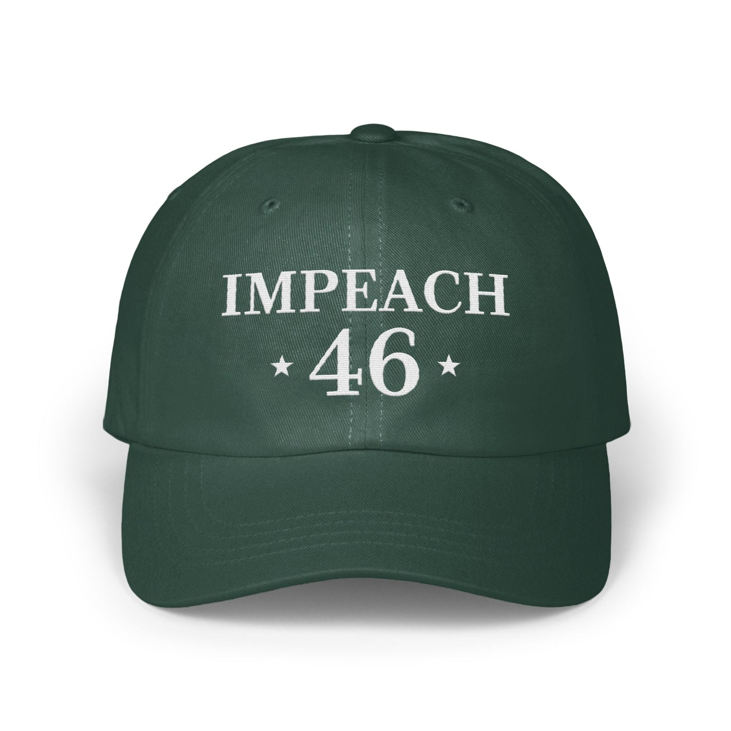 Impeach 46 statement embroidered hat cap product