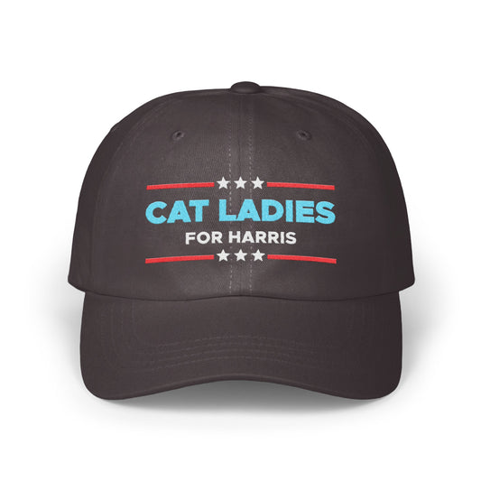 Cat Ladies for Harris Custom Embroidered Hat product type