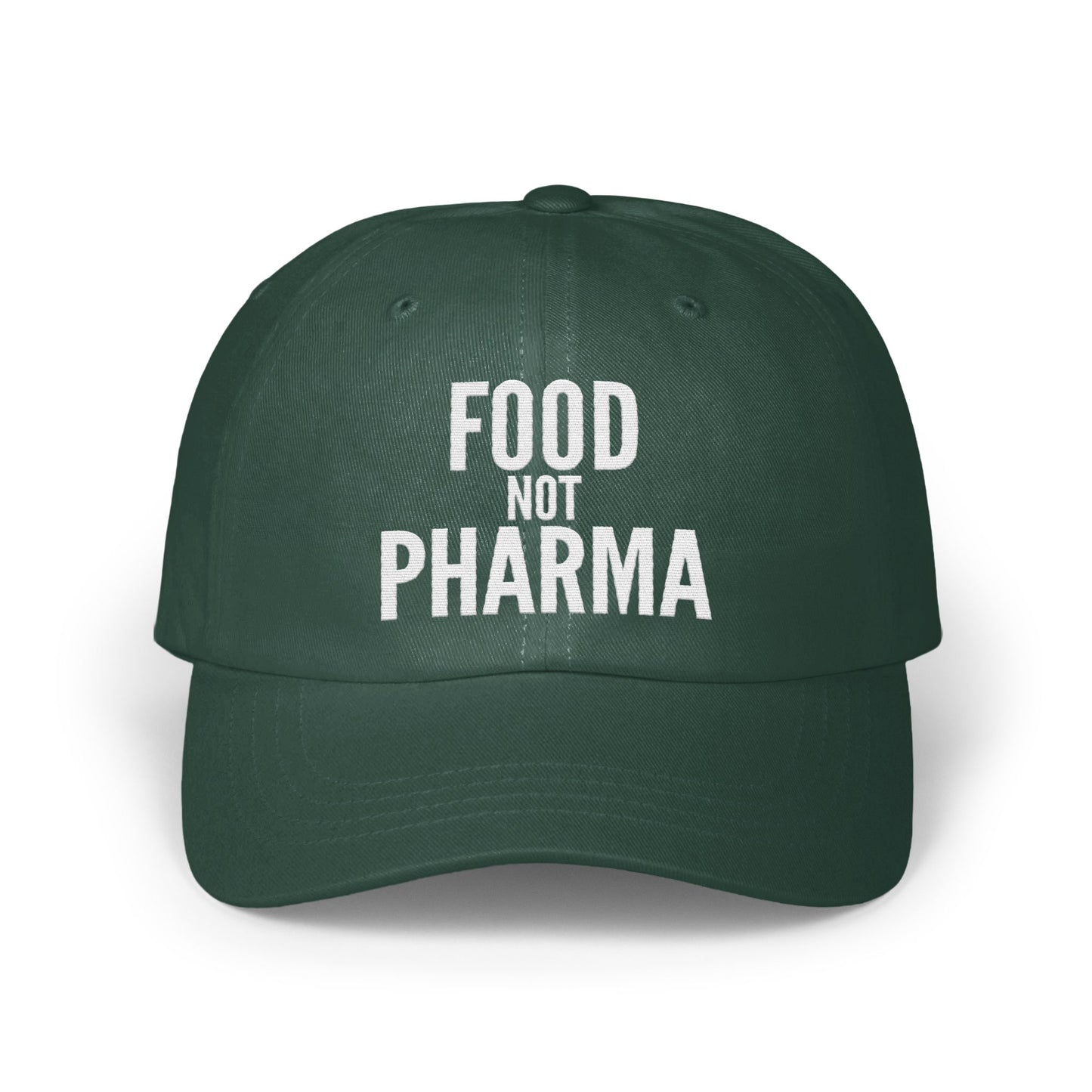 Food Not Pharma Green Baseball Cap product