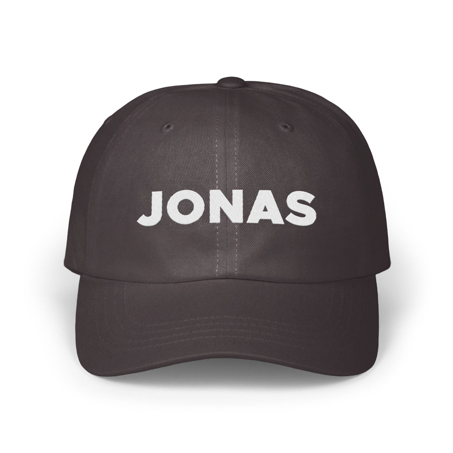 Customizable Black Cap with Bold Text Hat product