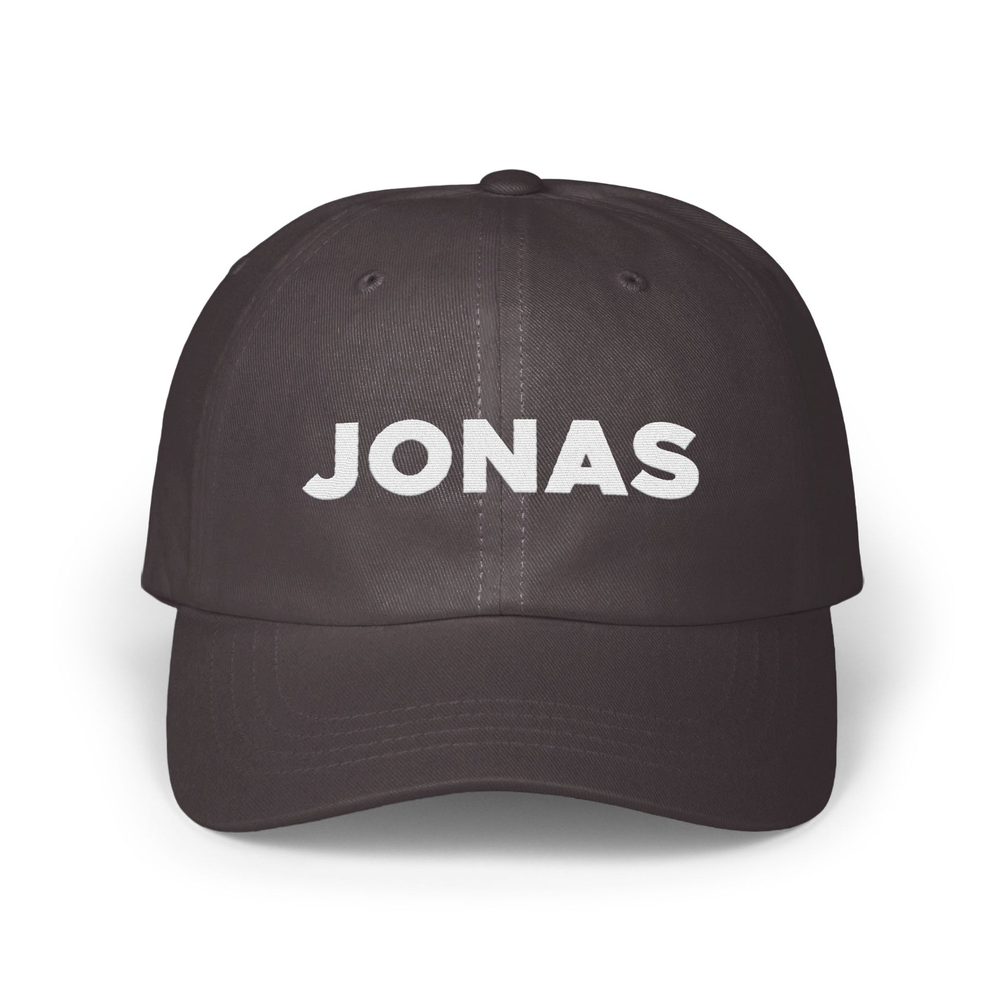 Customizable Black Cap with Bold Text Hat product