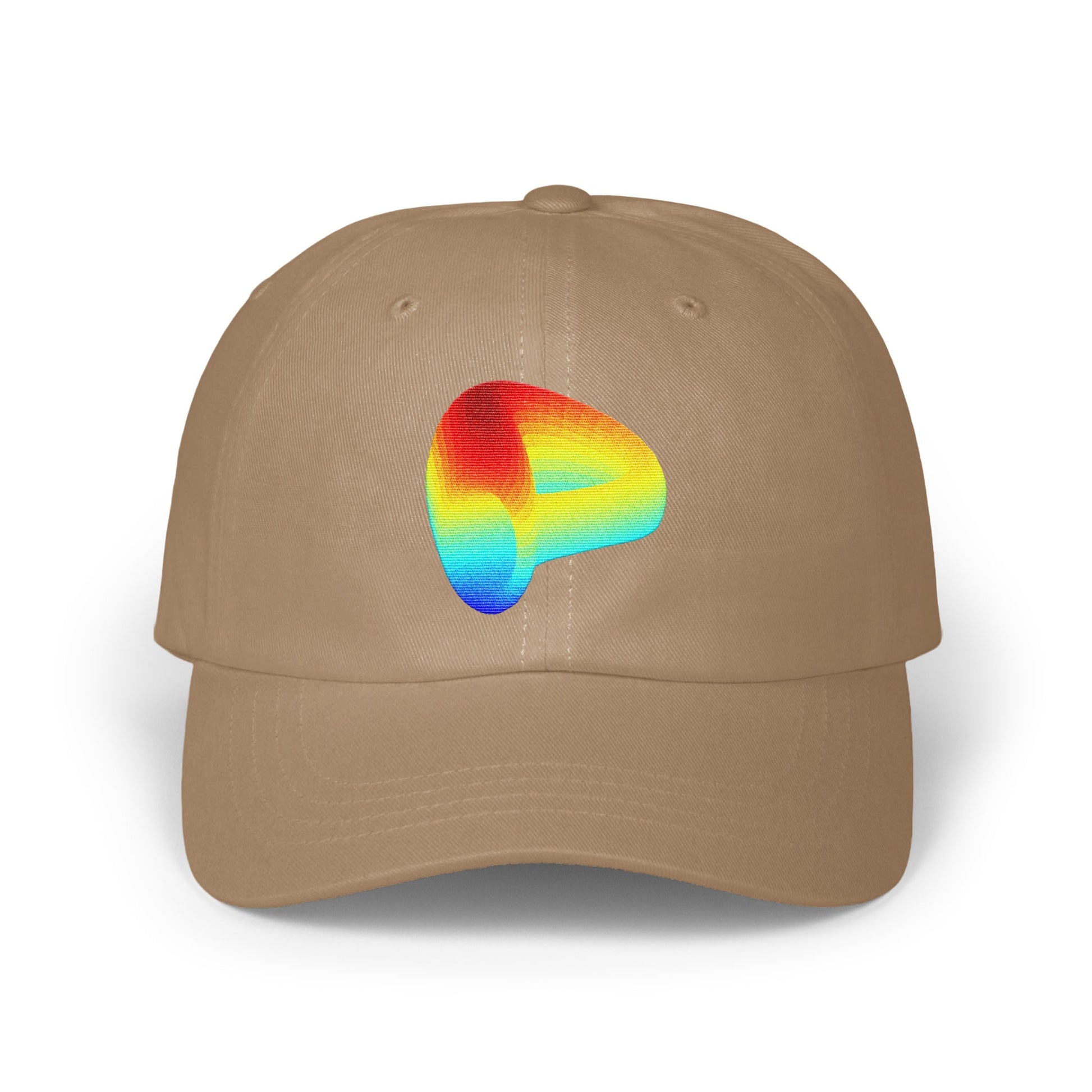 Colorful Abstract Design on a Beige Baseball Cap product
